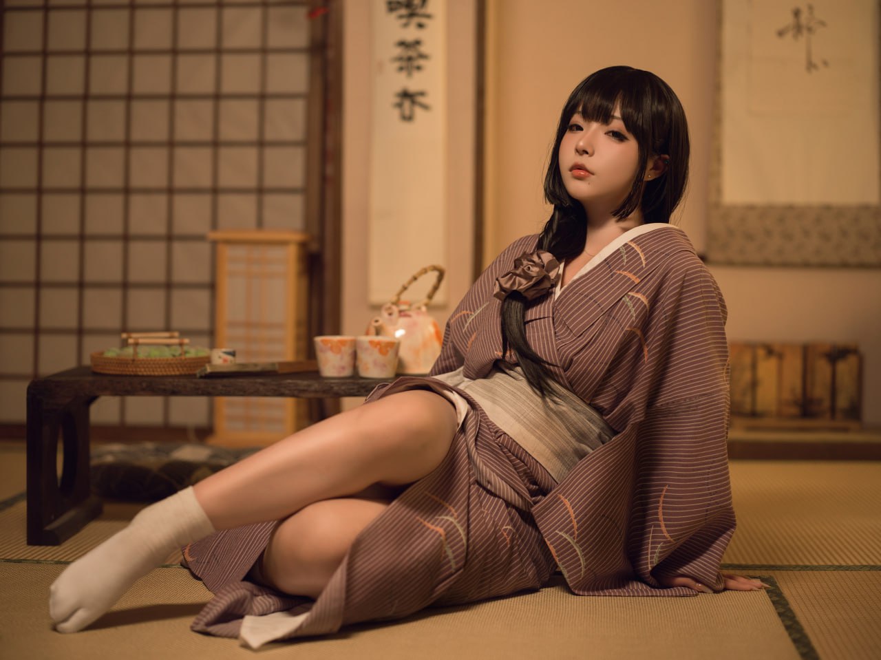 コスプレ ユウフイ - 独占 ブラック・ウィドウ 135P1V