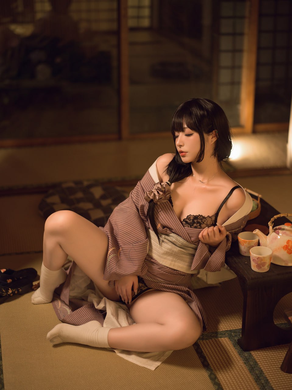 コスプレ ユウフイ - 独占 ブラック・ウィドウ 135P1V