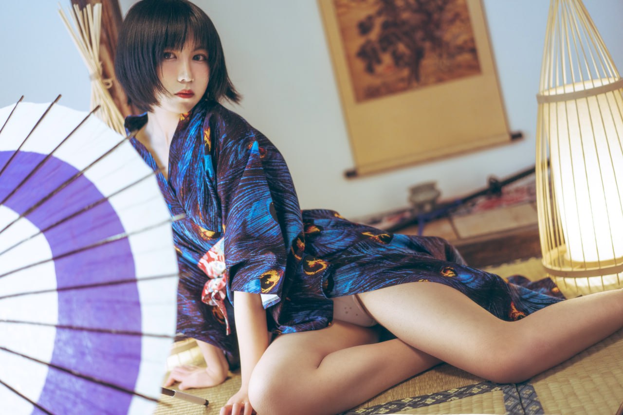 Gou Minh - Áo kimono chim công
