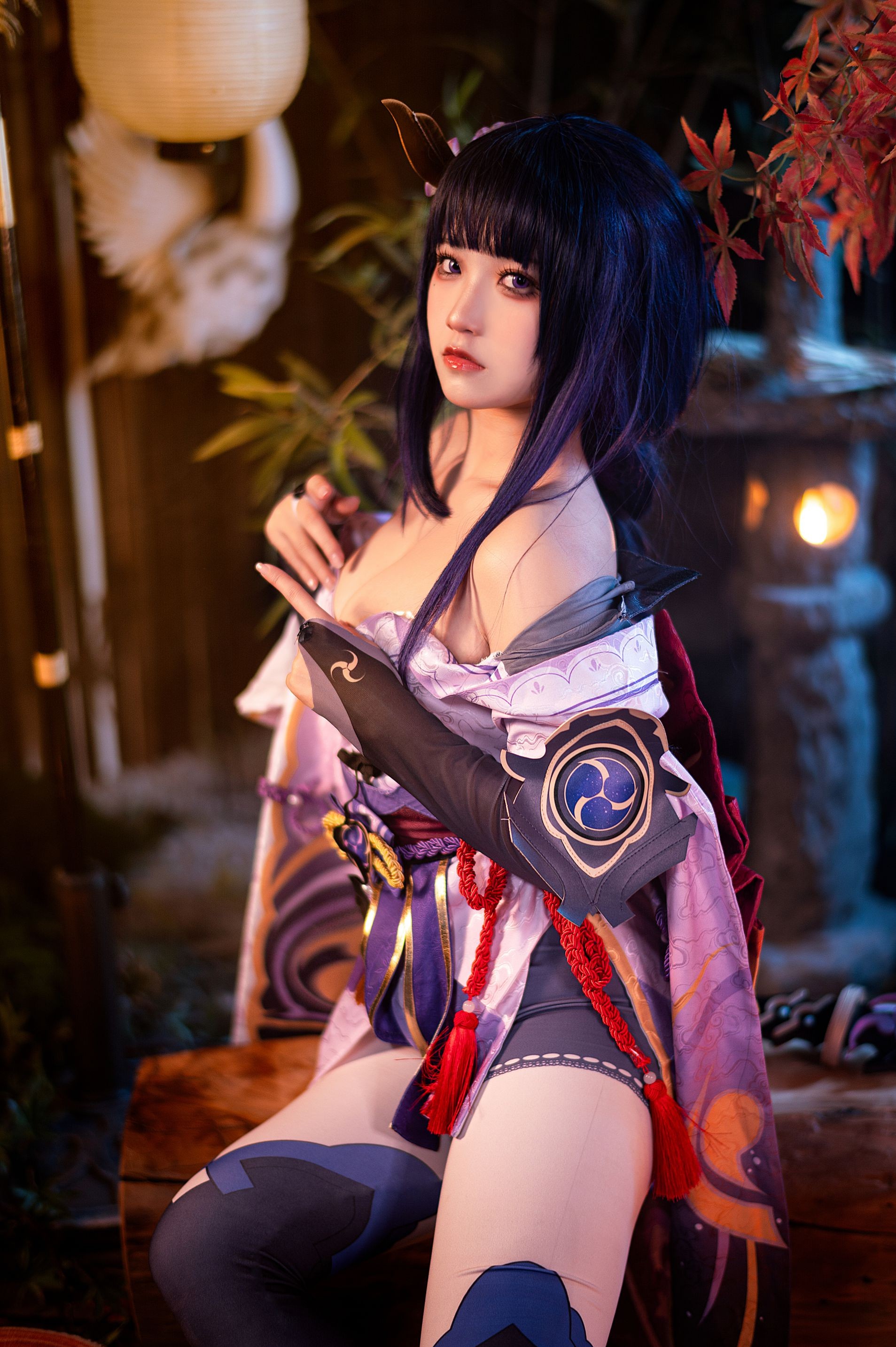伊喵君_ニャ と 桃景三酪《原神-鳴神双人》 八重神子と雷電将軍 双倍の幸せ