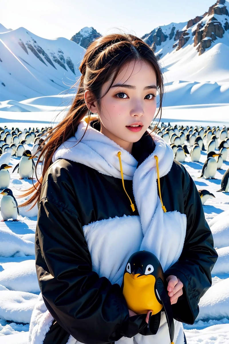 AI生成~NATSUNE_AI-南極的女孩