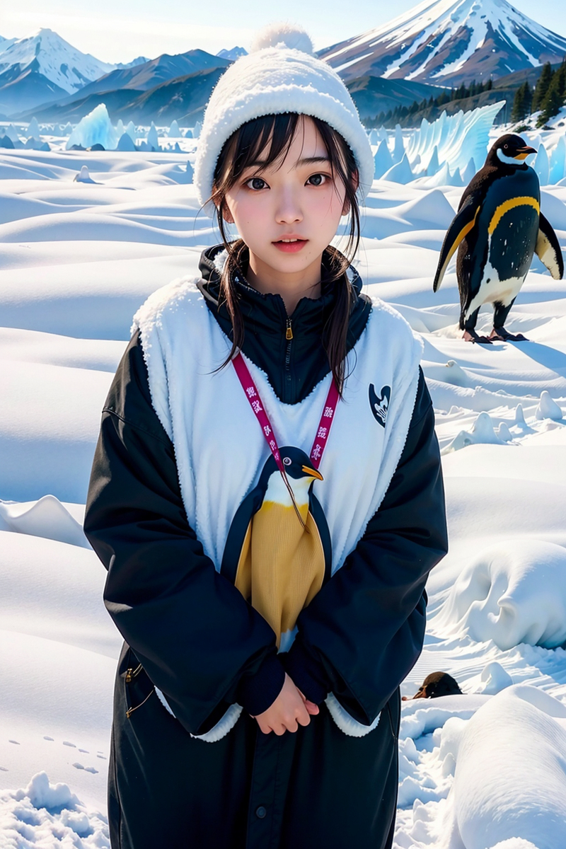 AI生成~NATSUNE_AI-南極的女孩
