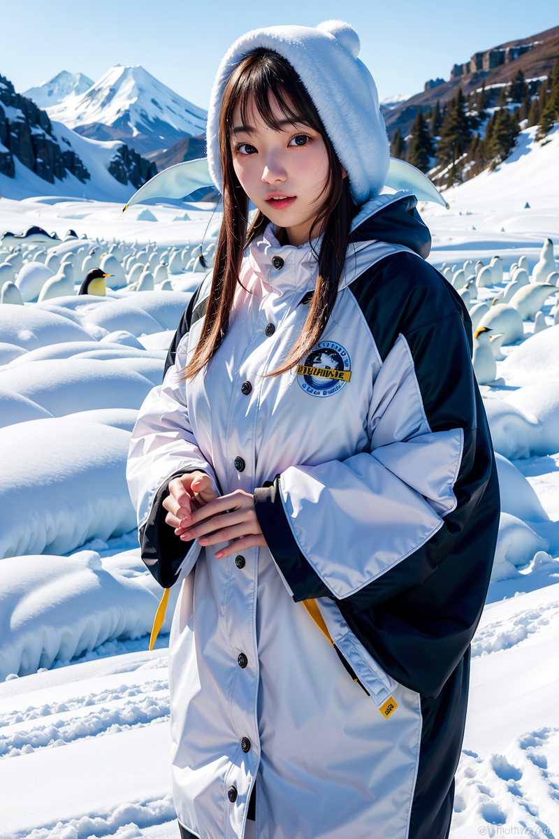 AI生成~NATSUNE_AI-南極的女孩