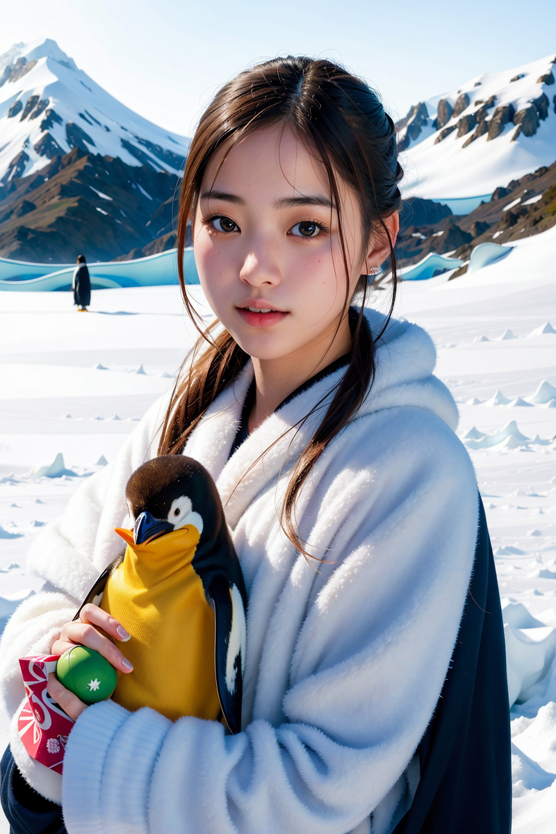AI生成~NATSUNE_AI-南極的女孩