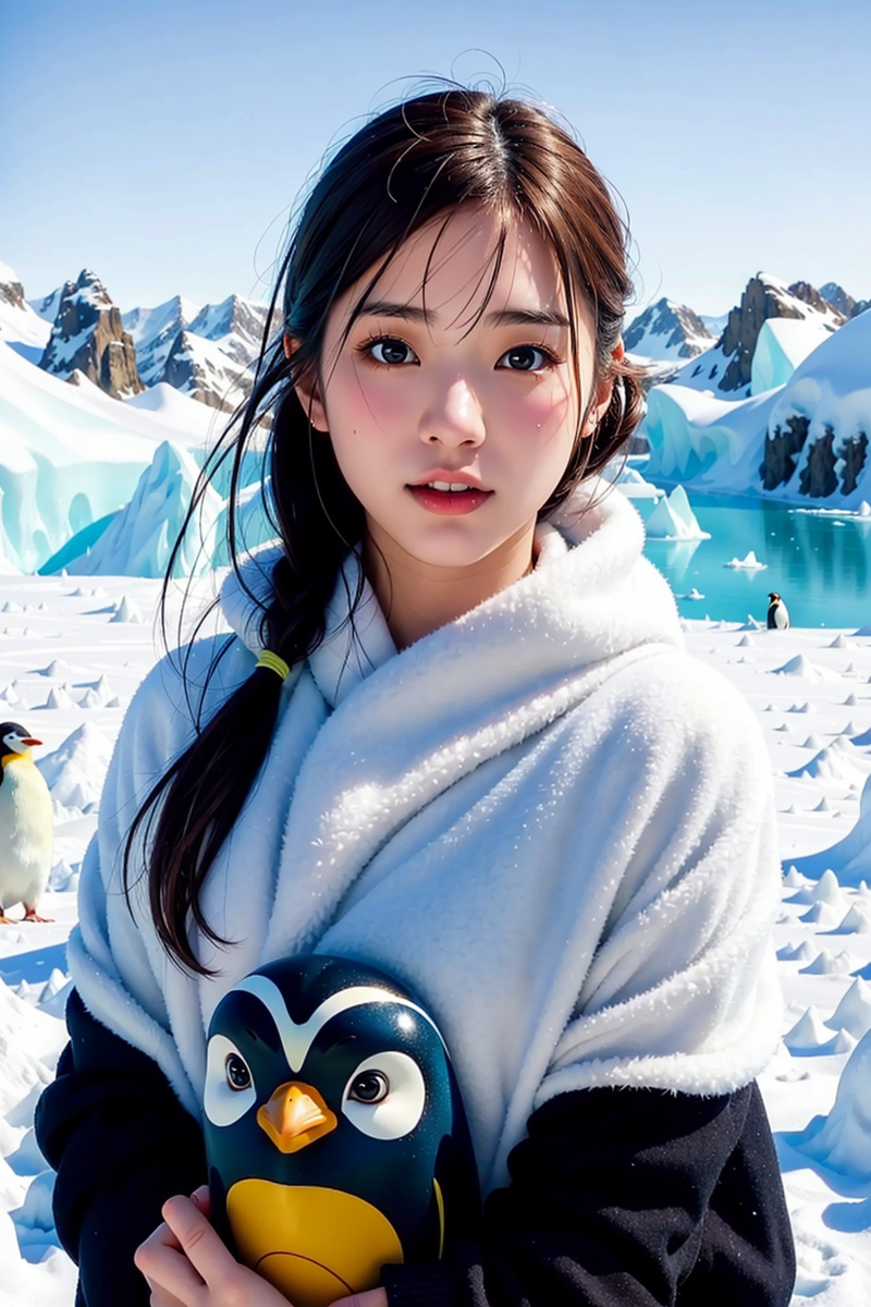 AI生成~NATSUNE_AI-南極的女孩