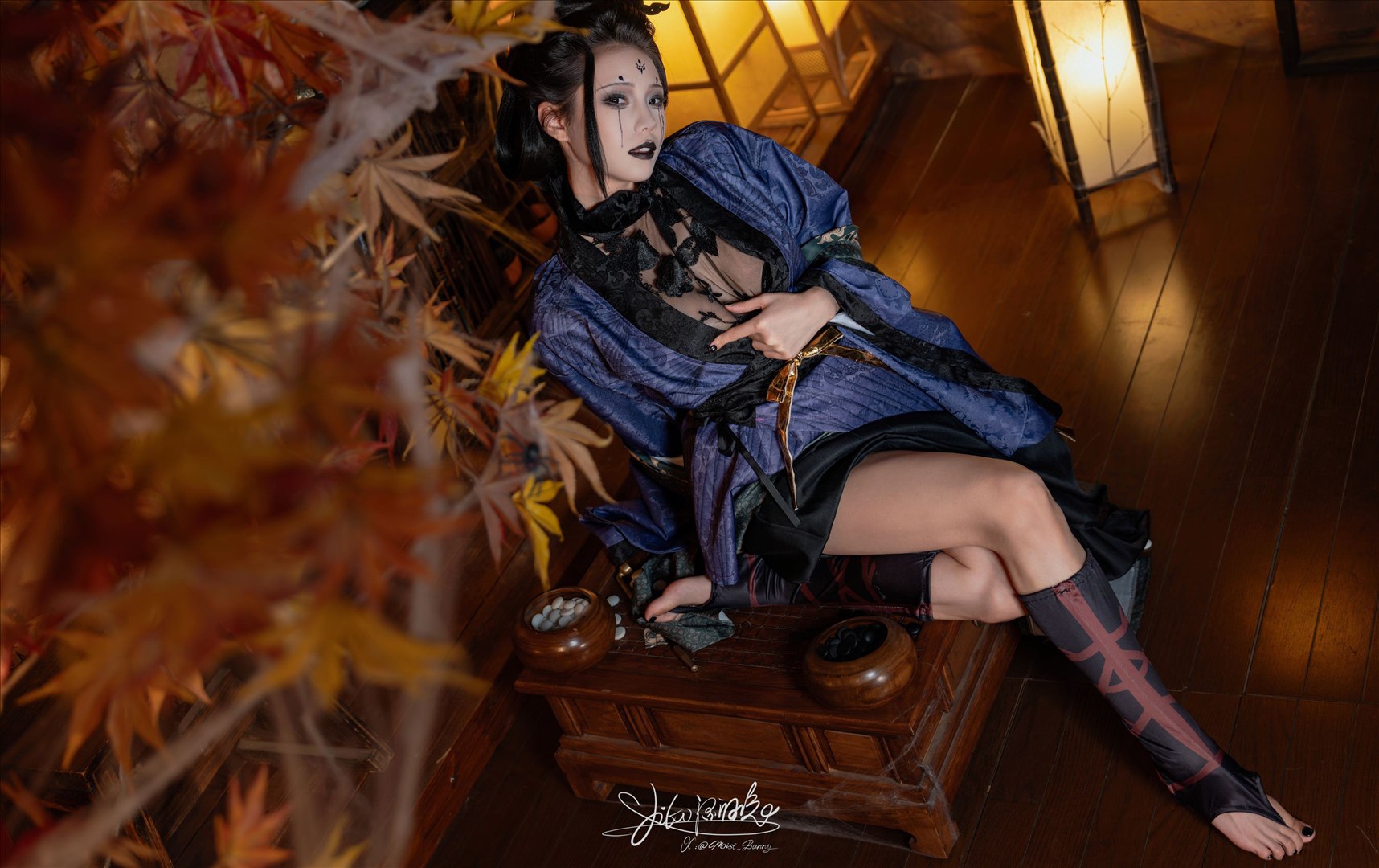 cosplay咬一口兔娘-黑神話悟空蜘蛛精四妹81P