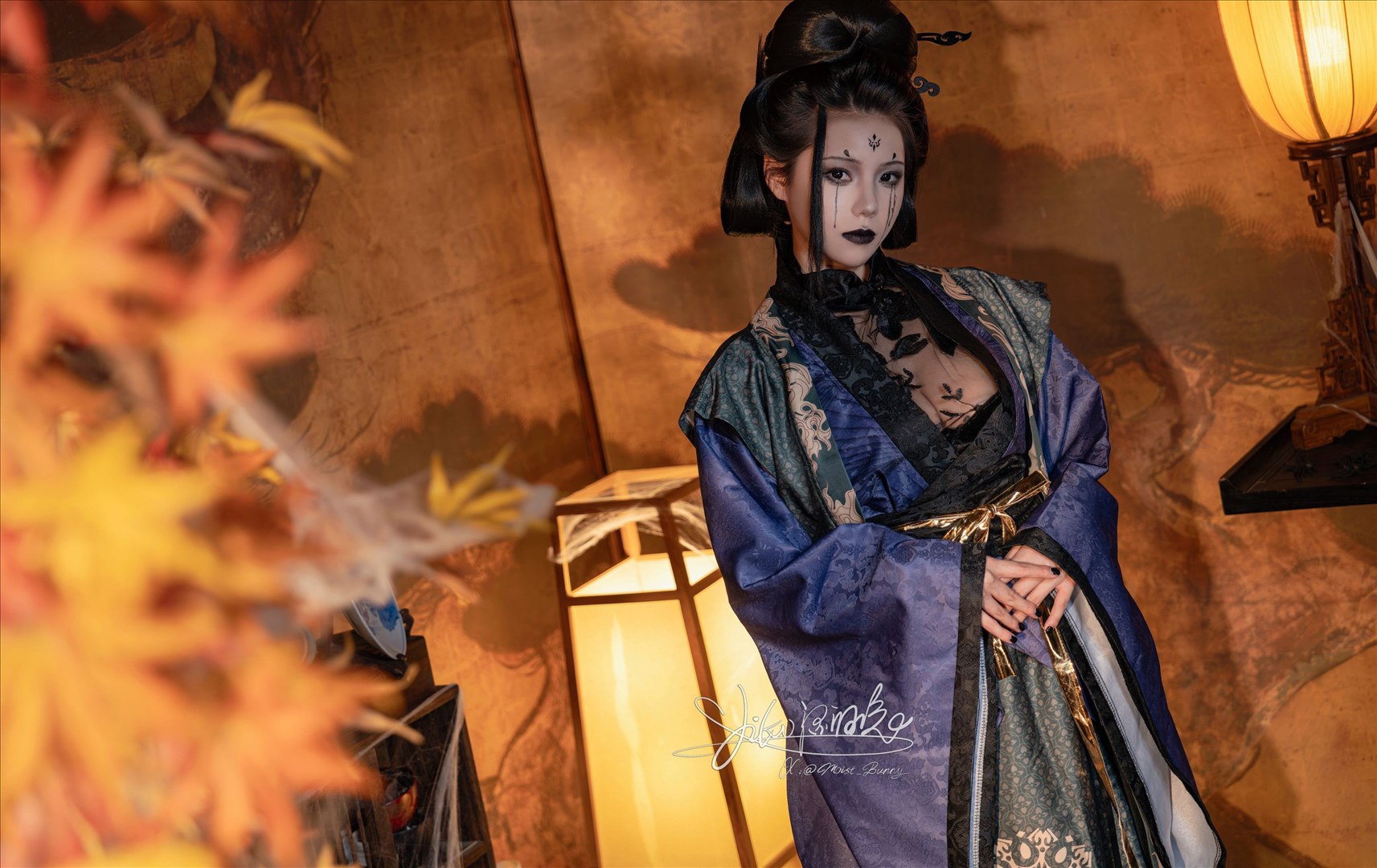 cosplay咬一口兔娘-黑神話悟空蜘蛛精四妹81P