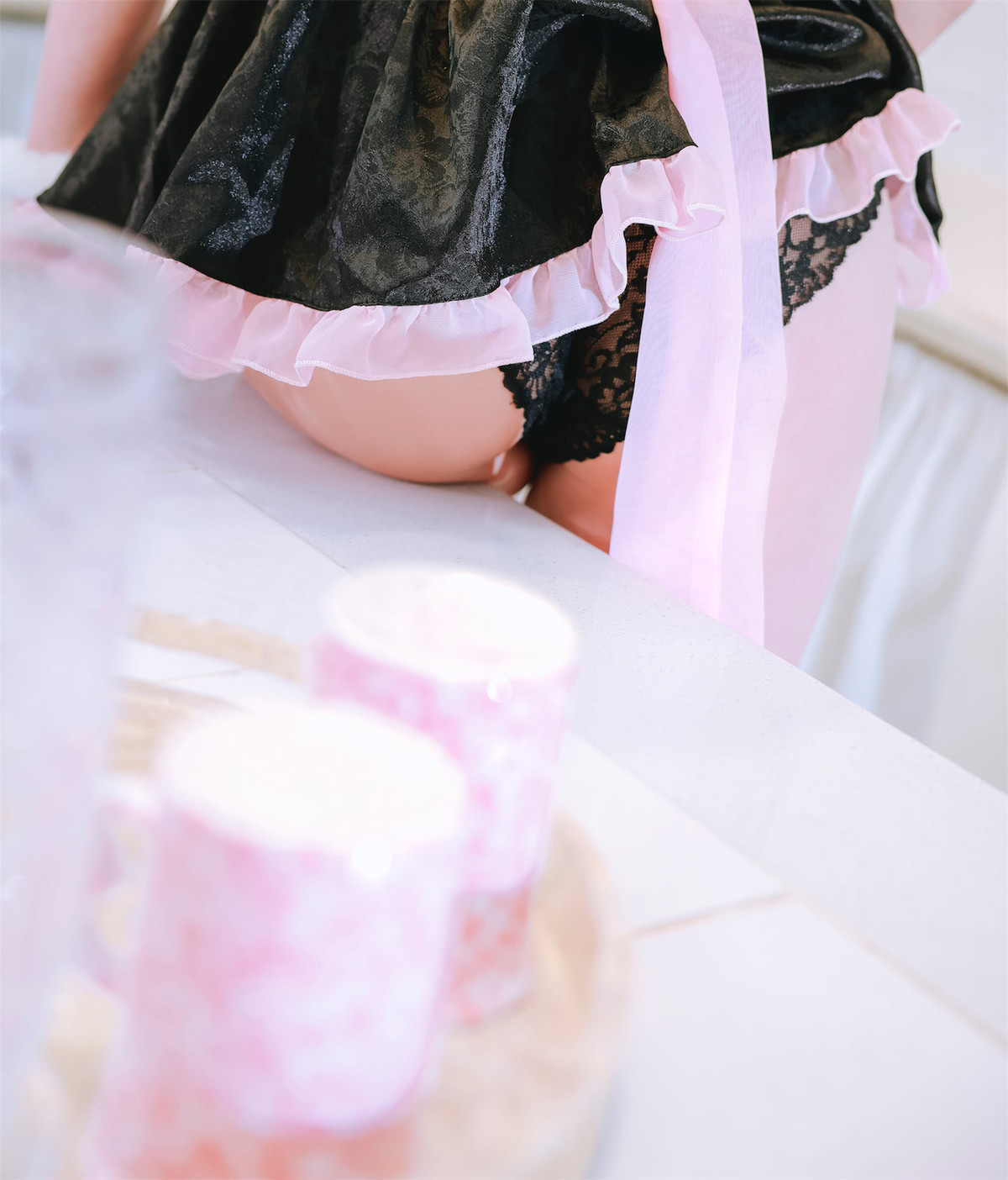 Cosplay Noda Naoyuki Cat Ear Black Powder Maid