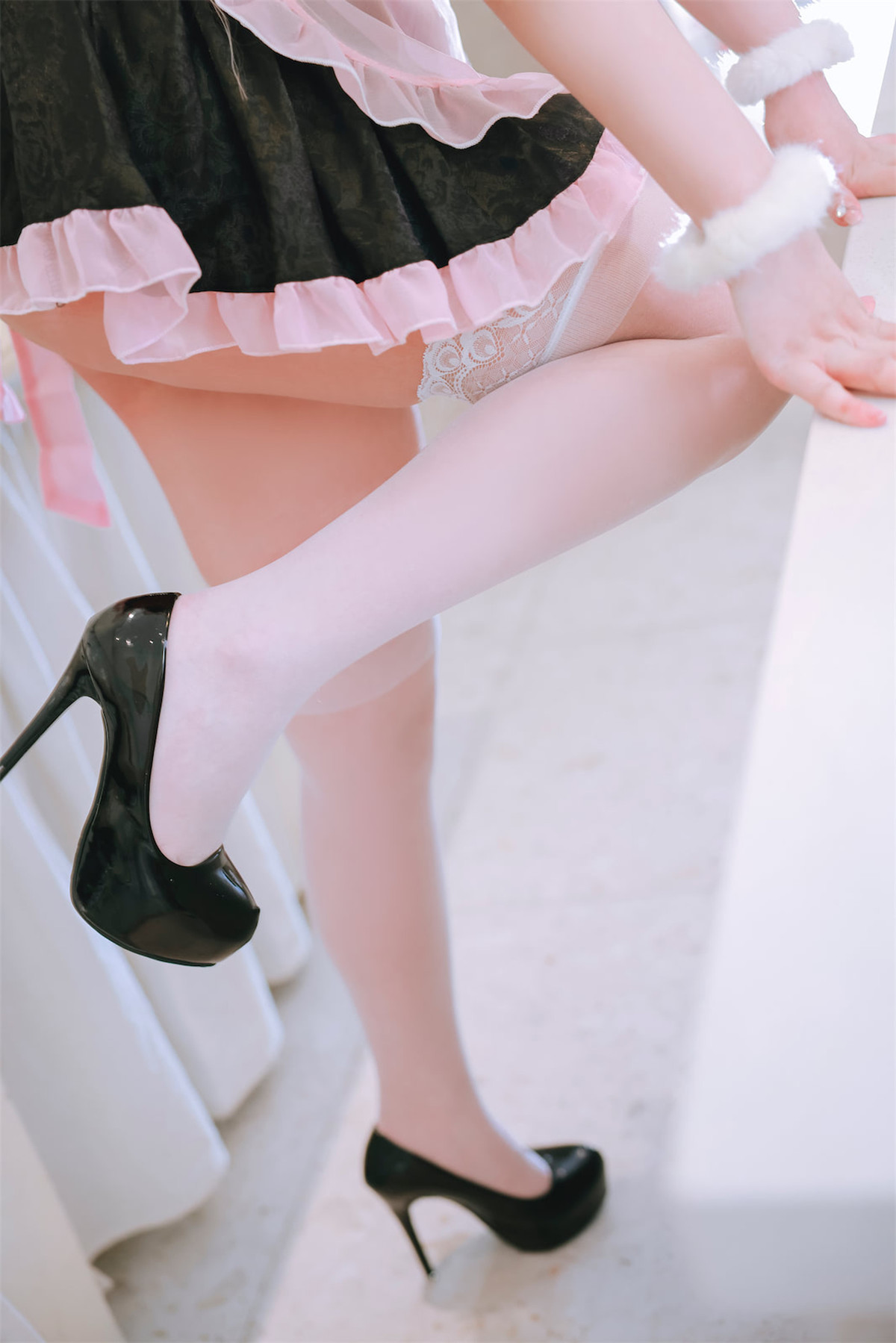 Cosplay Noda Naoyuki Cat Ear Black Powder Maid