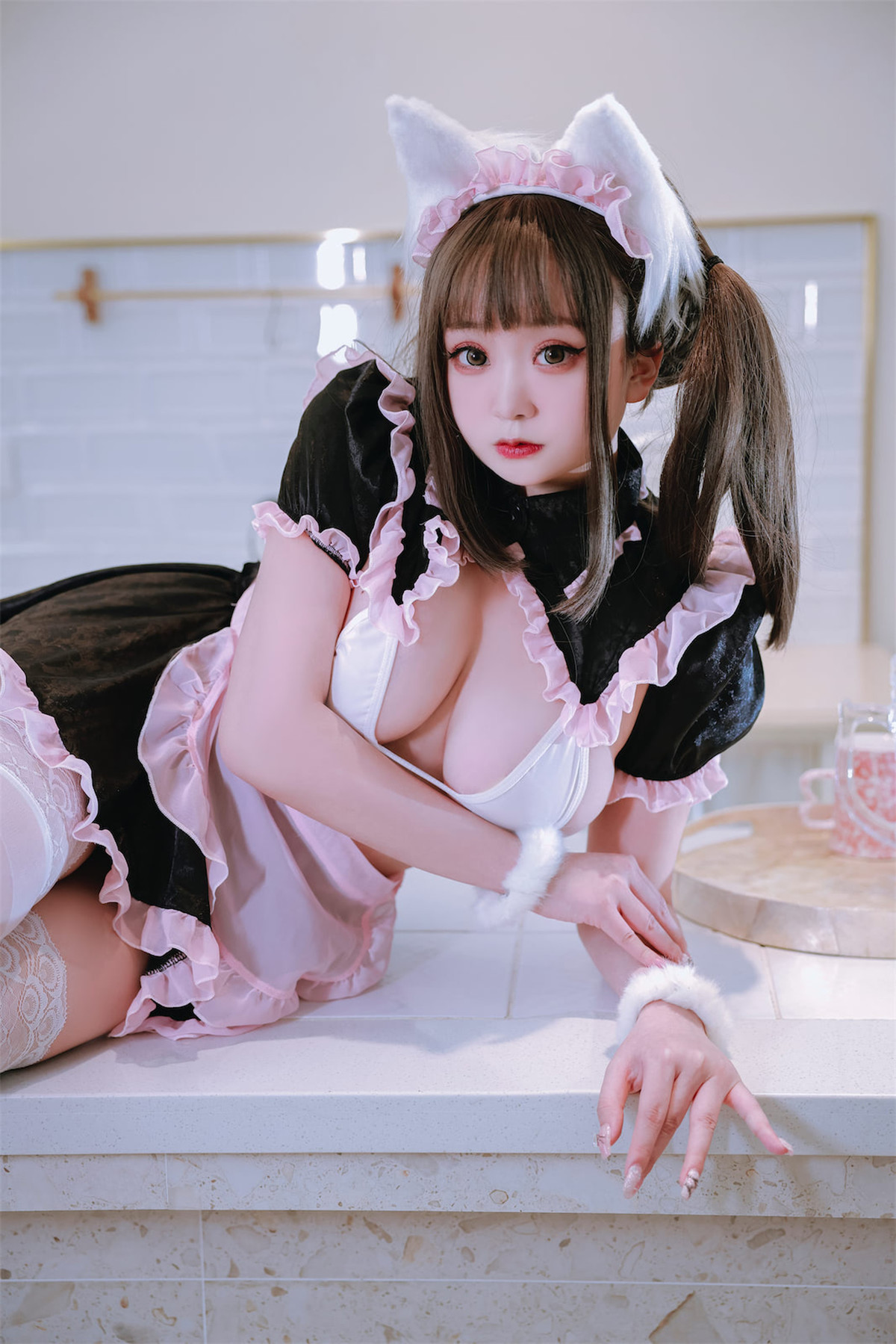 Cosplay 恩田直幸 貓耳黑粉女僕