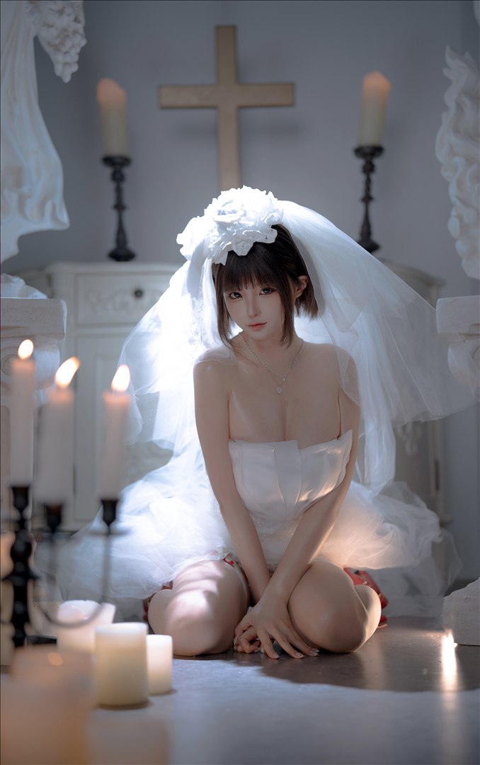Bo anh Chun Momo Wedding Dress 212P voi tat trang