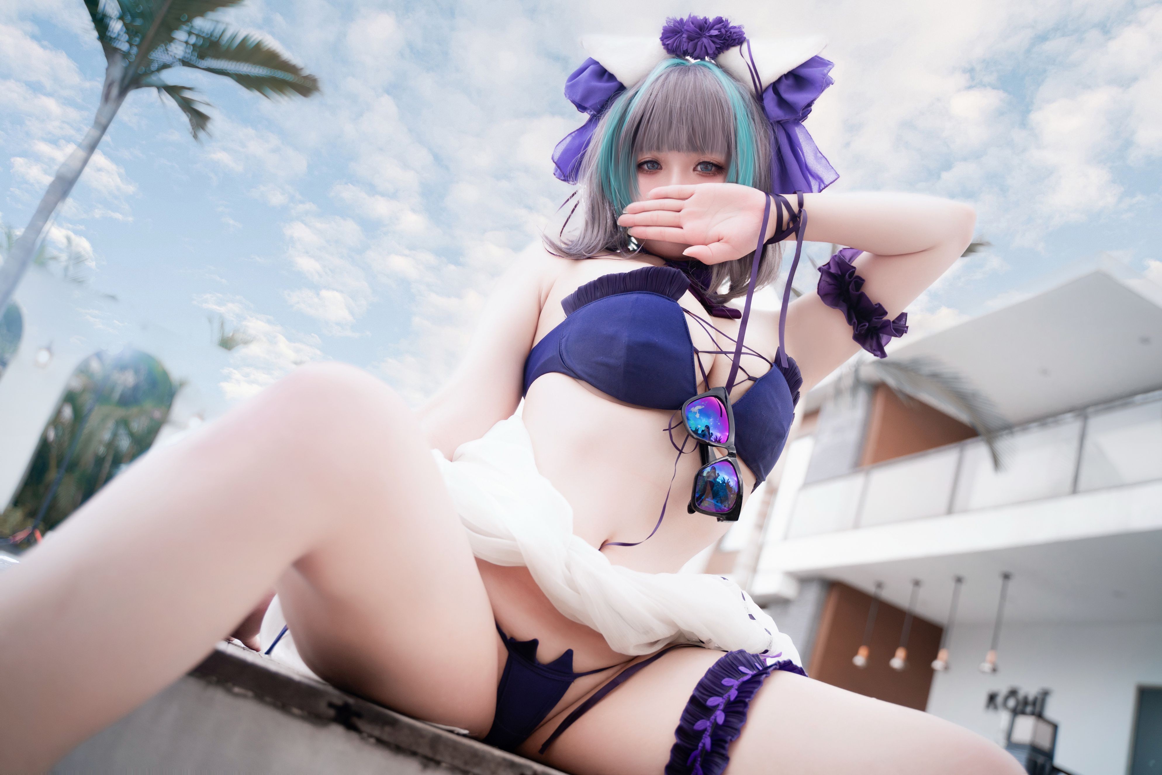 Zhenzi Mitao - Azur Lane Cheshire Bộ đồ bơi 60P1V