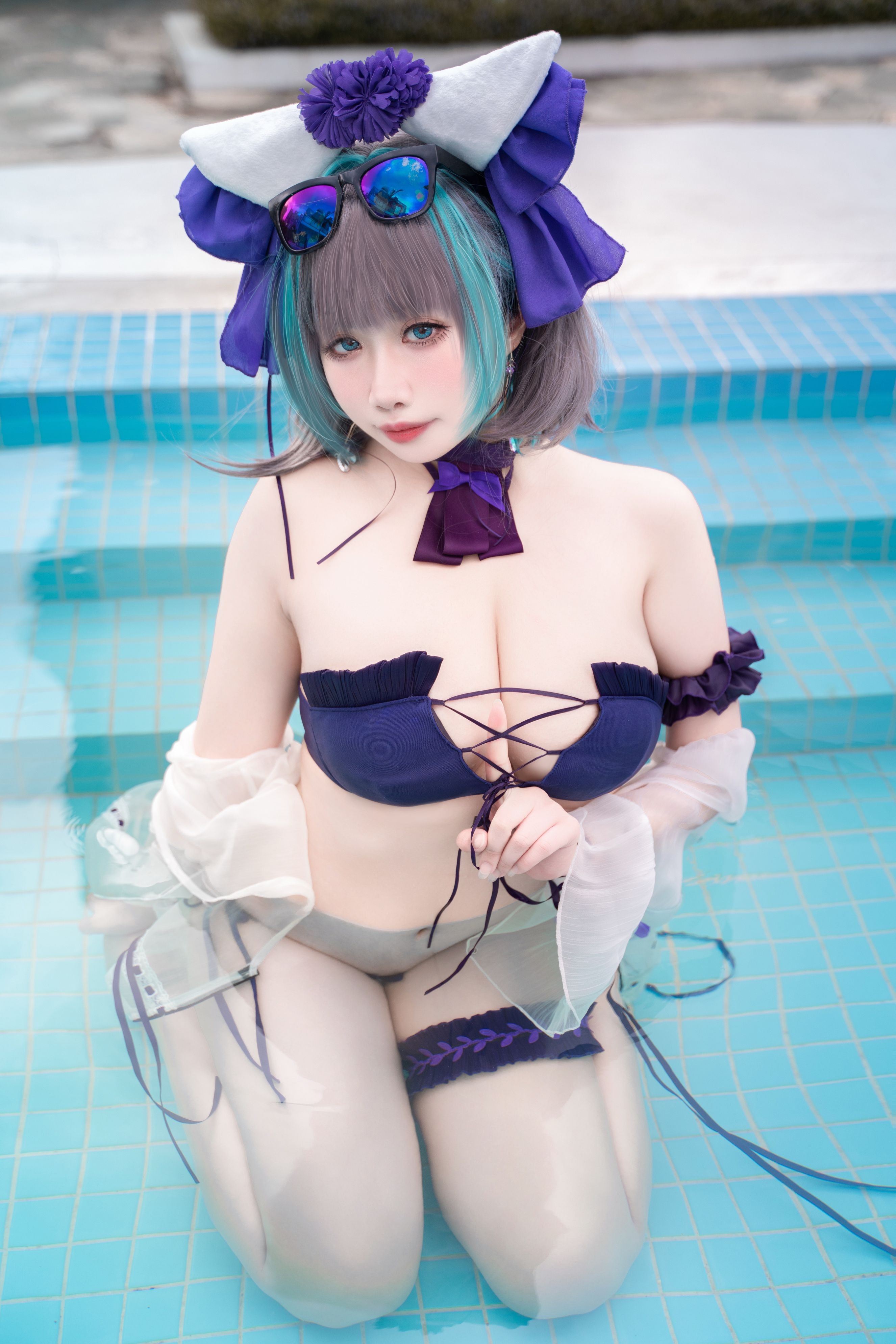 Zhenzi Mitao - Azur Lane Cheshire Bộ đồ bơi 60P1V