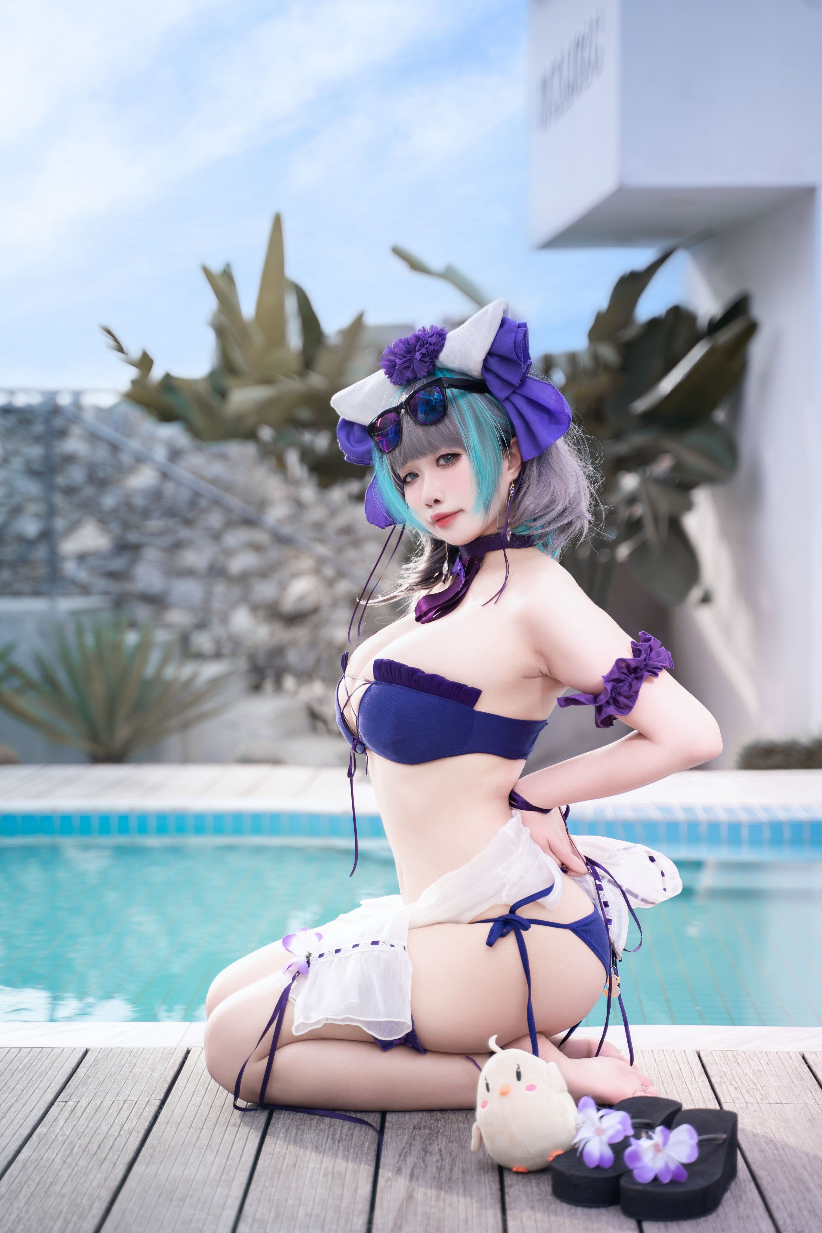 Zhenzi Mitao - Azur Lane Cheshire Bộ đồ bơi 60P1V