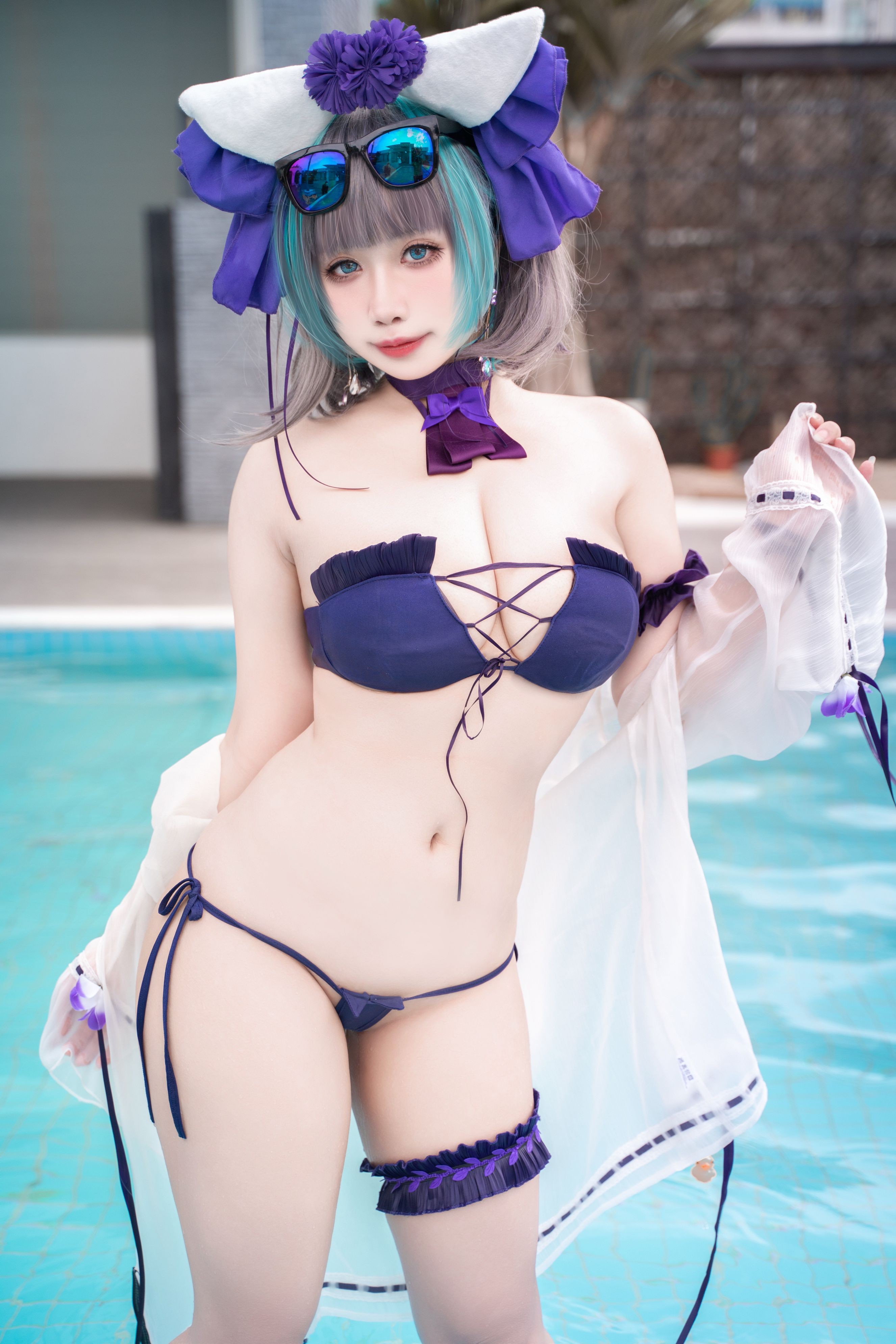 Zhenzi Mitao - Azur Lane Cheshire Bộ đồ bơi 60P1V
