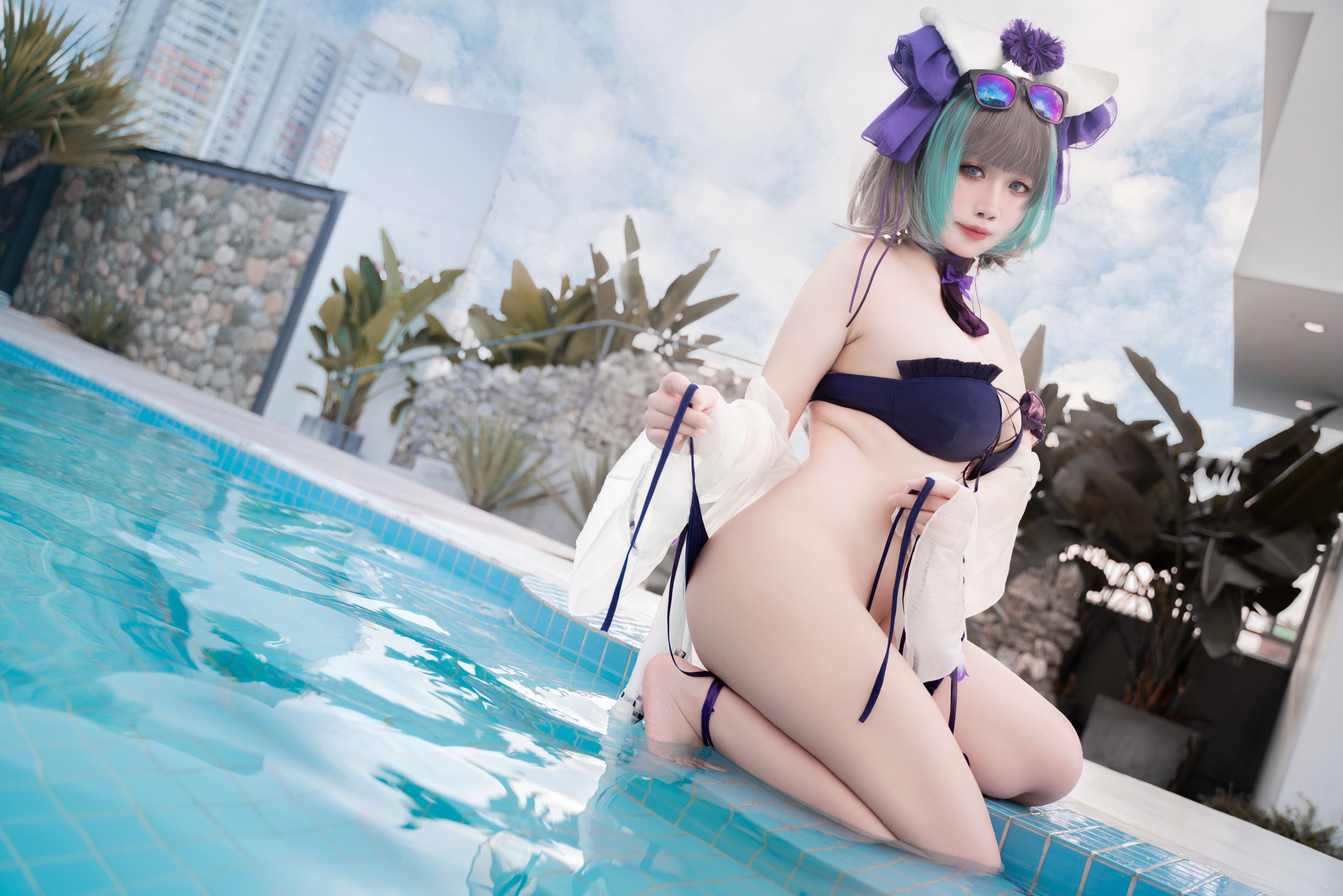 Zhenzi Mitao - Azur Lane Cheshire Bộ đồ bơi 60P1V