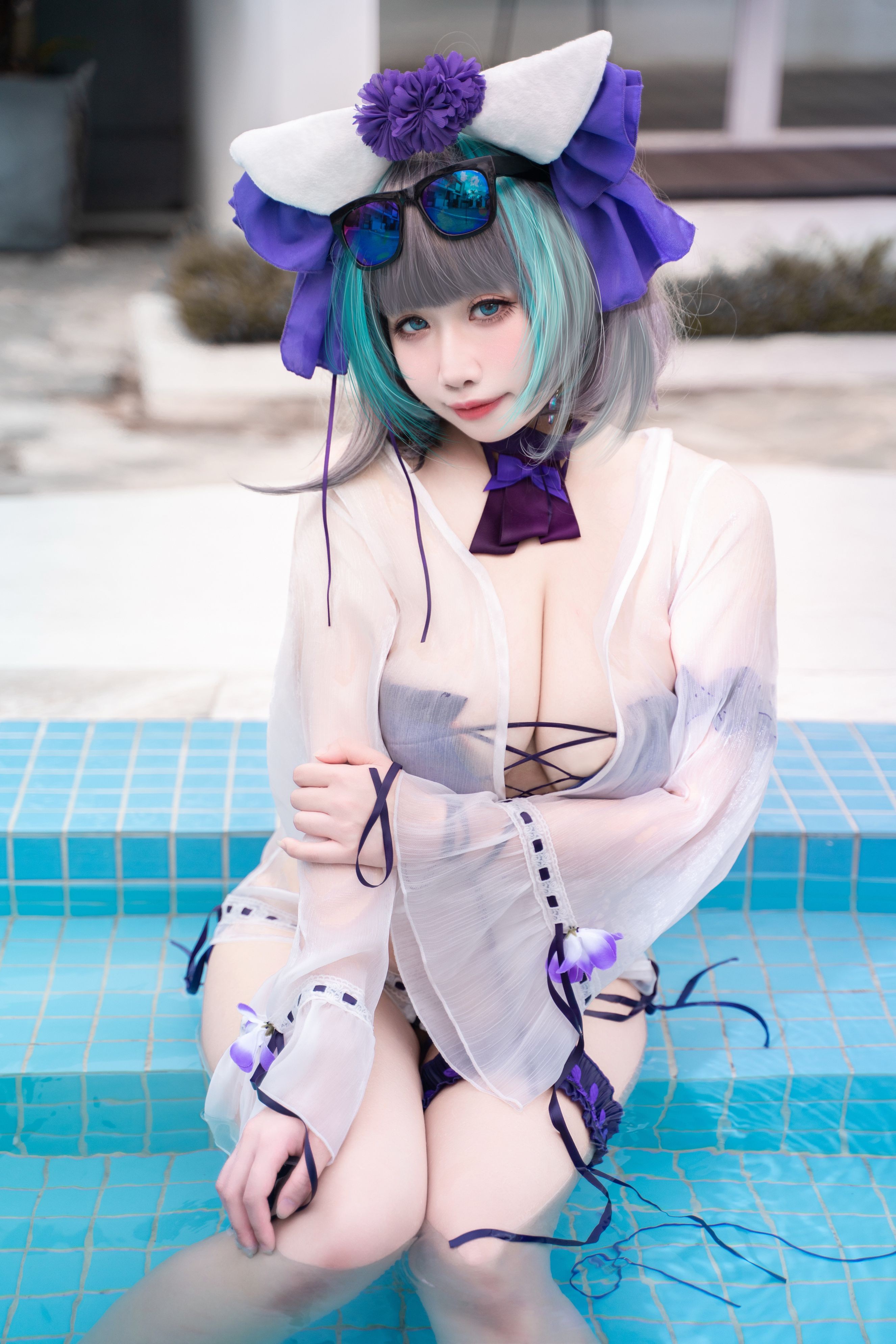 Zhenzi Mitao - Azur Lane Cheshire Bộ đồ bơi 60P1V