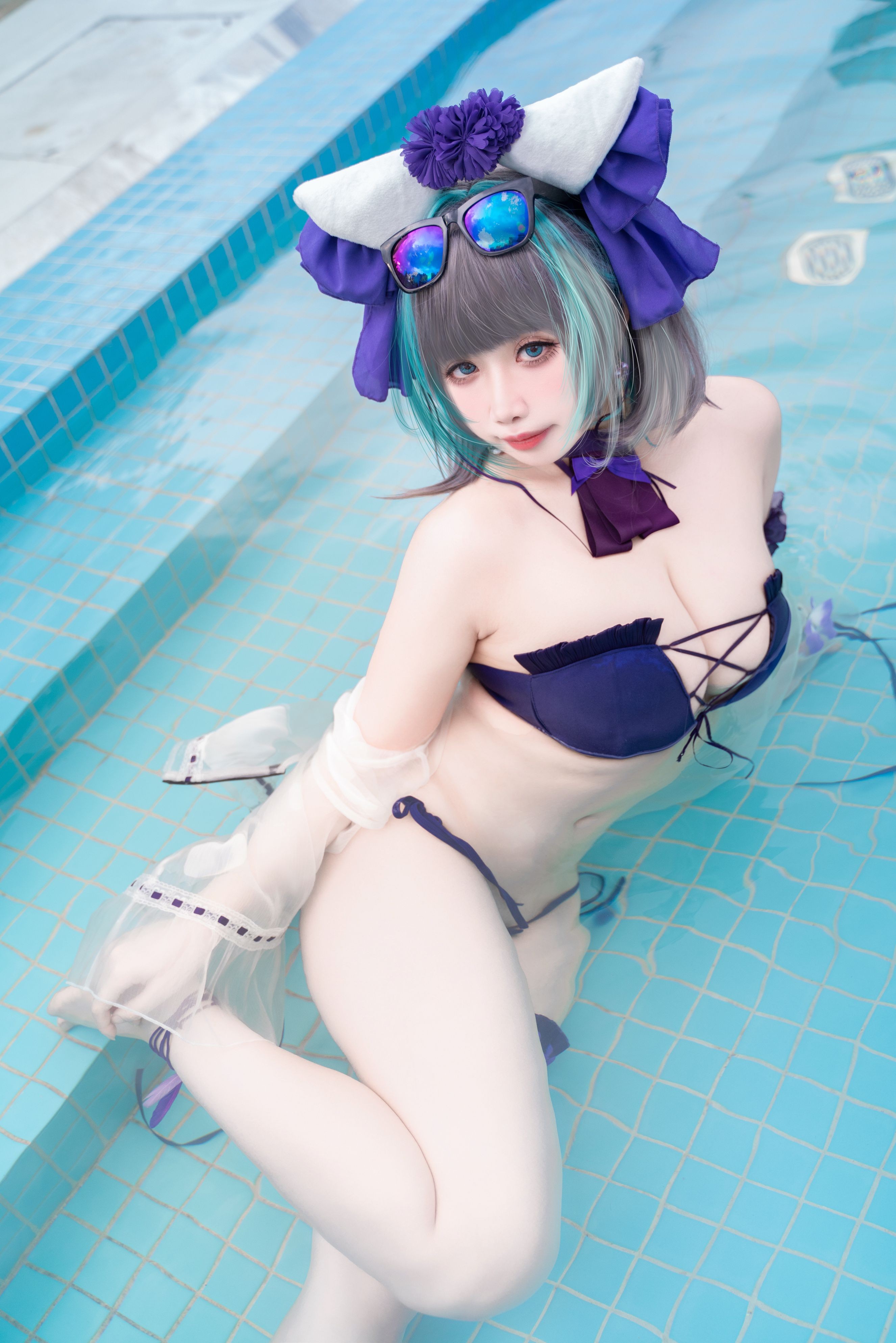 Zhenzi Mitao - Azur Lane Cheshire Bộ đồ bơi 60P1V