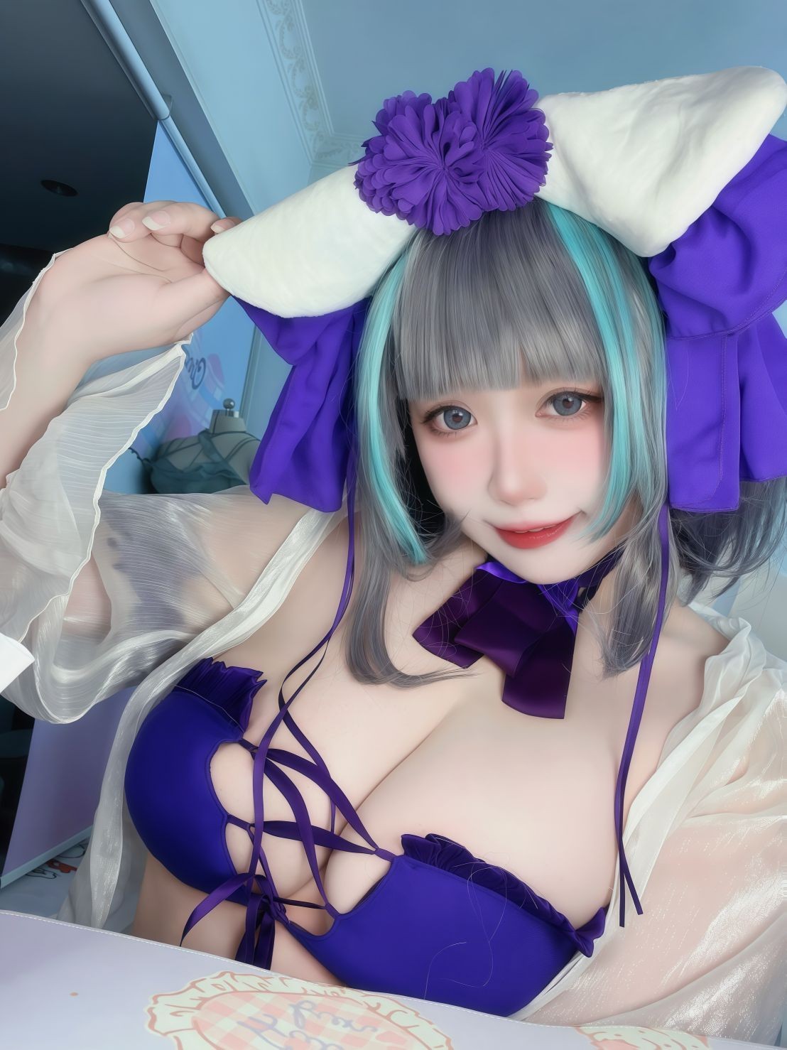 Zhenzi Mitao - Azur Lane Cheshire Bộ đồ bơi 60P1V
