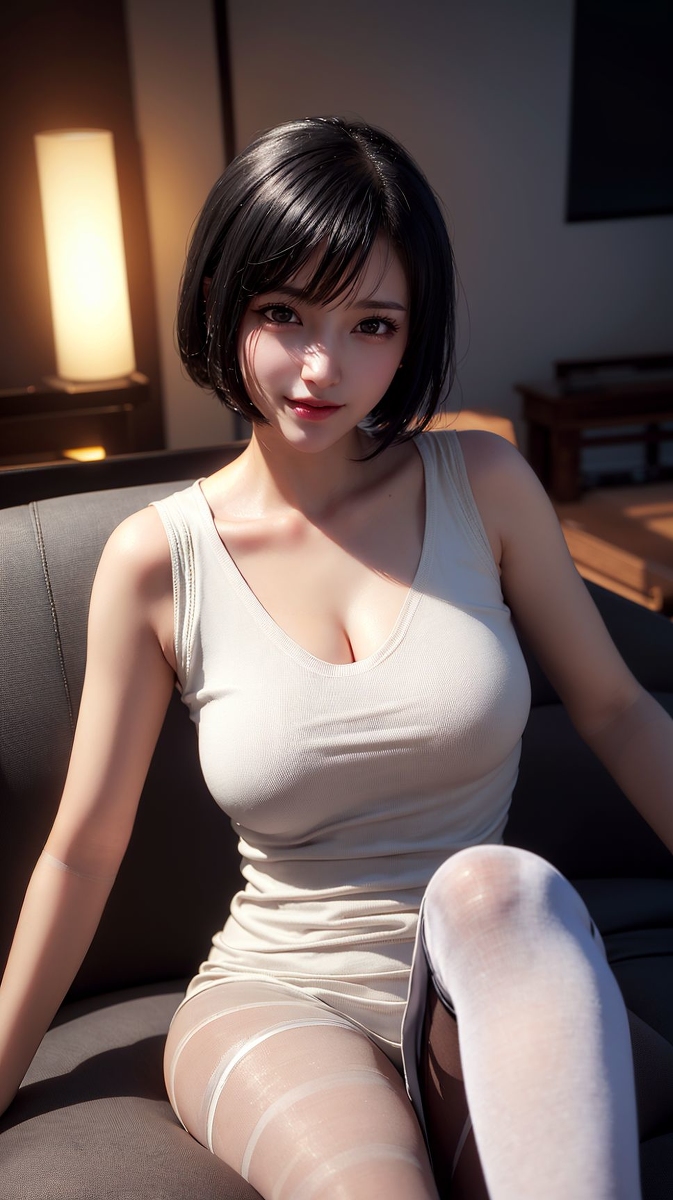 AI tạo ra ~ Chris - các cô gái tóc ngắn