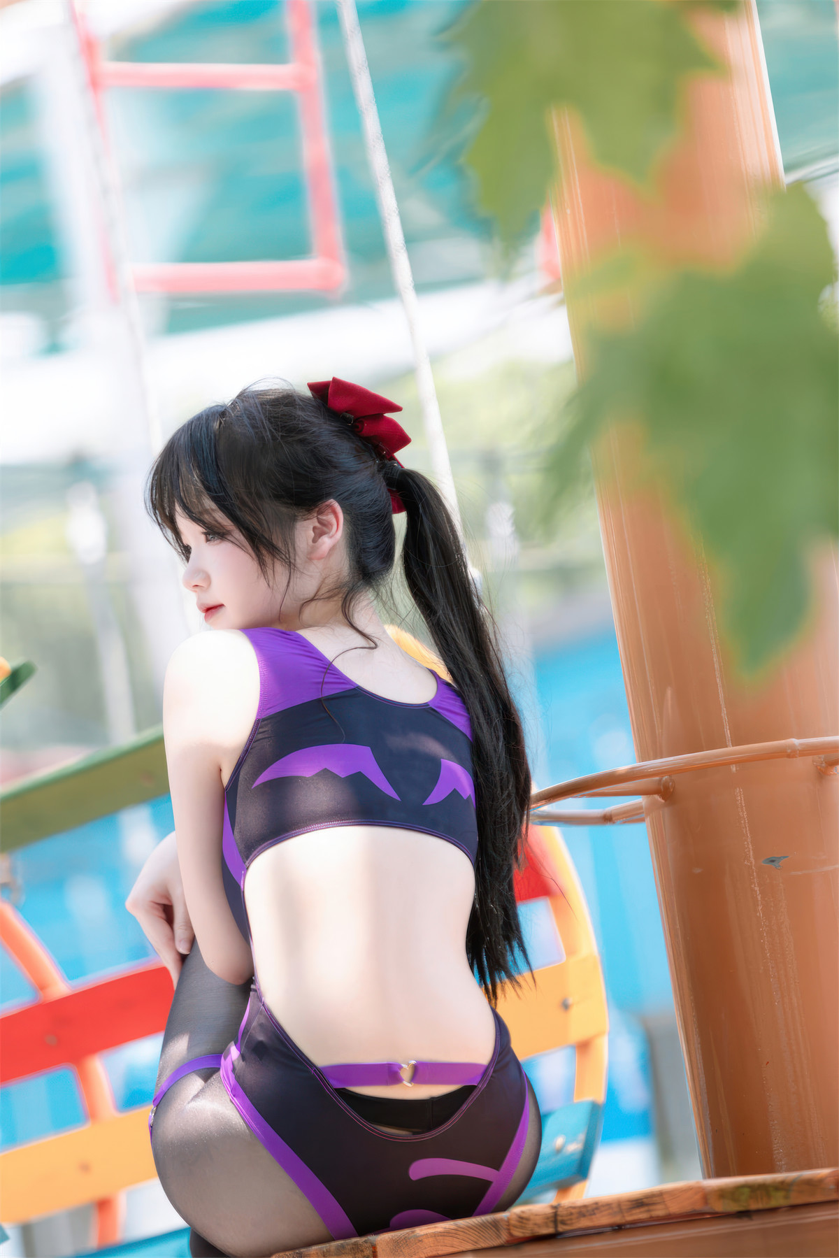 Cosplay 雪晴阿斯特拉 雪晴嘟嘟 紫色惡魔競泳