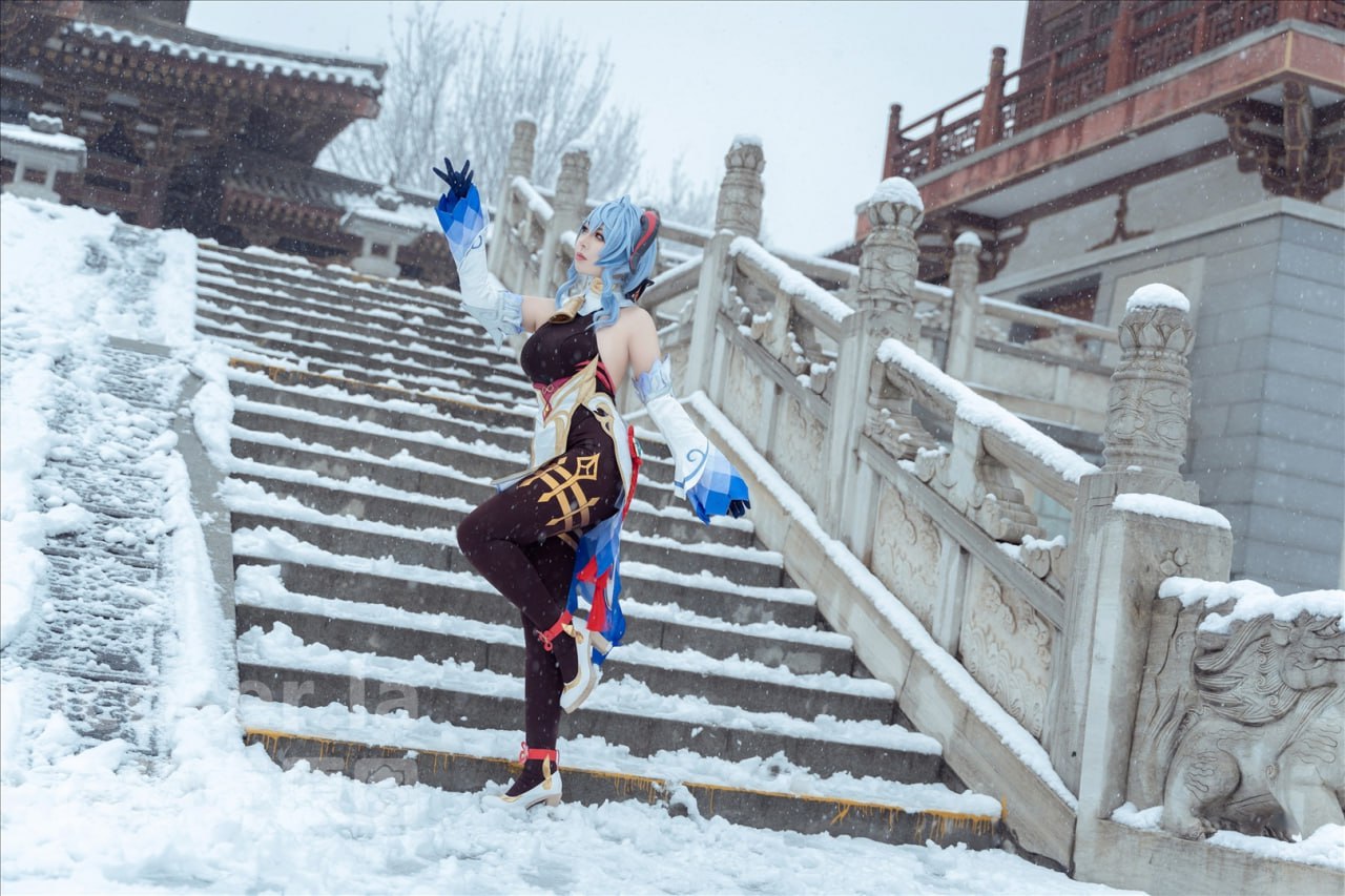 Hu Sen Sen - Genshin Impact Ganyu Snow Scene 42P