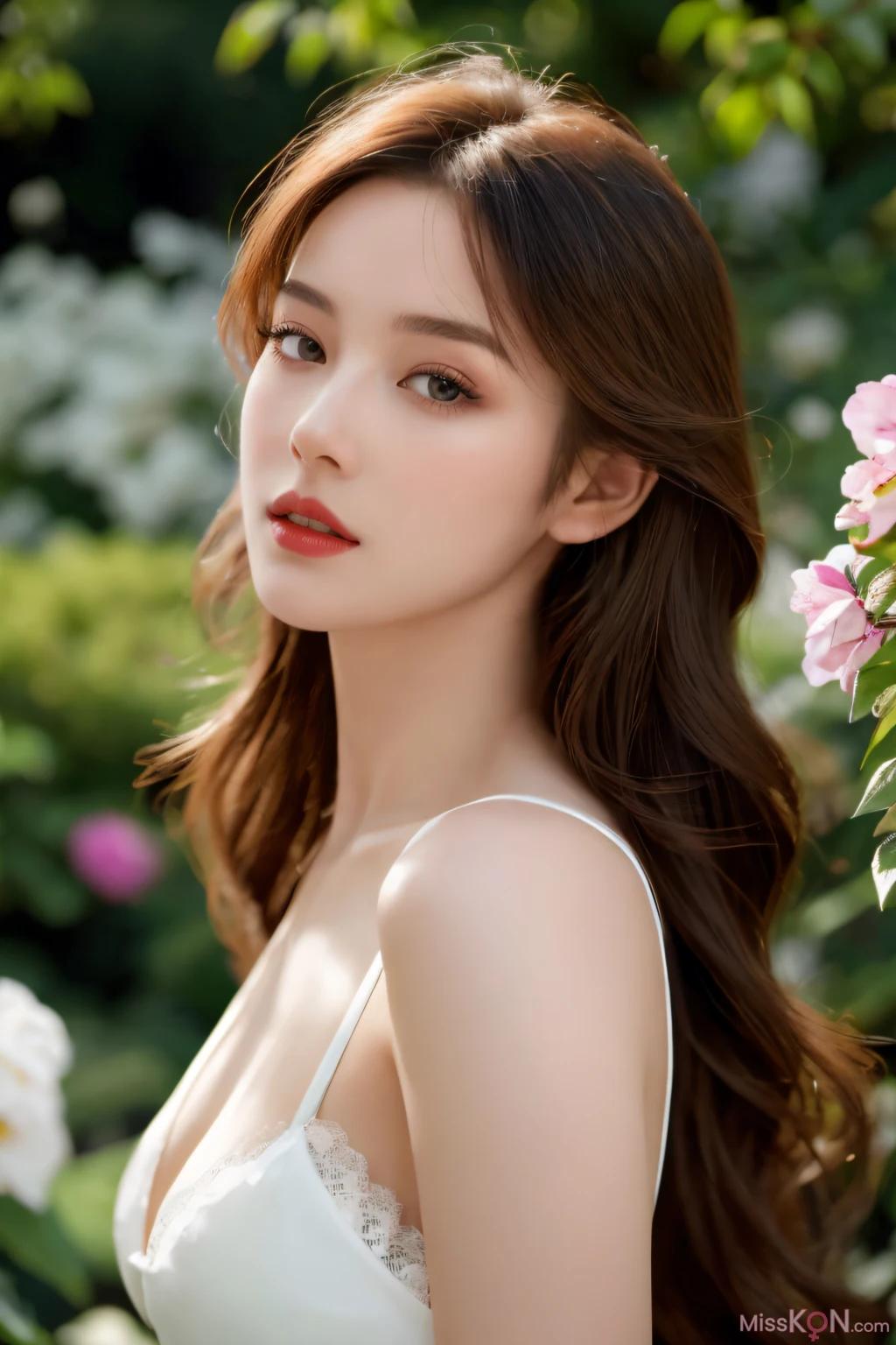 AI Generated] Simulated Realistic Painting Style Vol. 181: Half-Exposed White Skirt (110 photos)