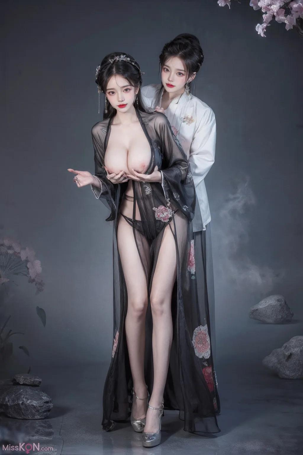 [AI Generated] 拟实画风 Vol.187: 古今结合美佳人 (76 photos)