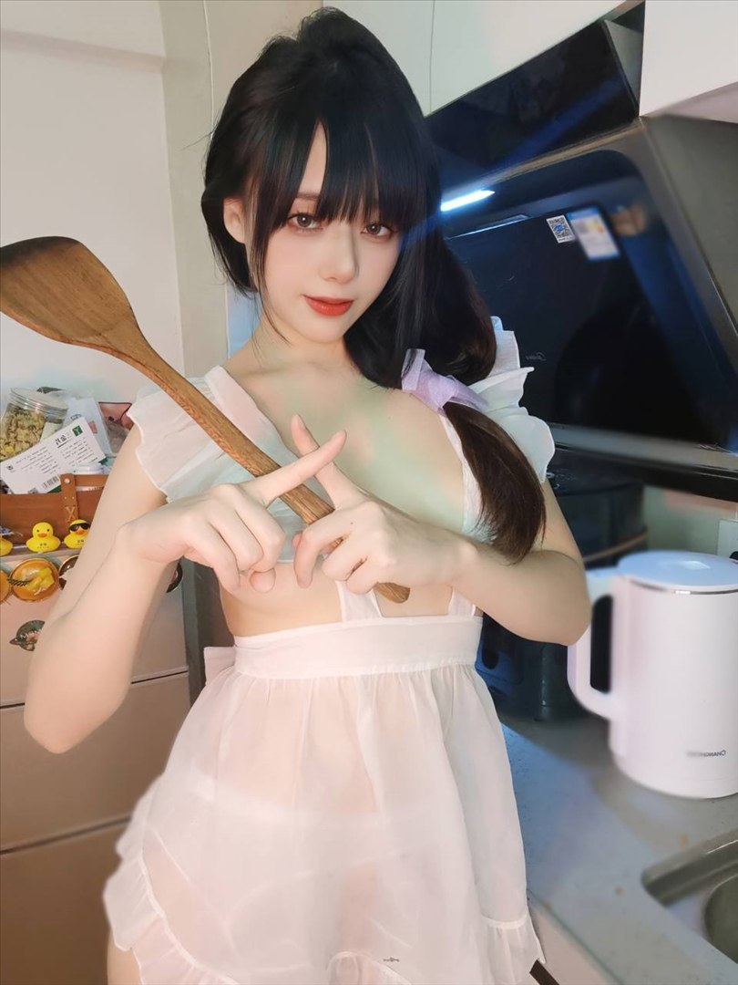 Jiu Yan 居家太太 白ストッキング私房写真 33P