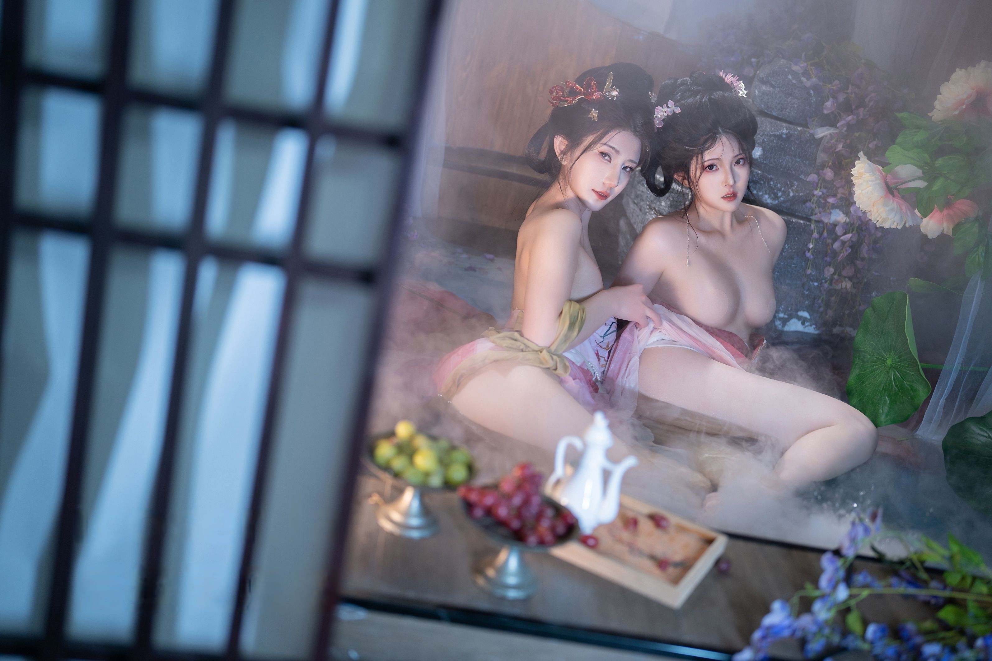 Natsuko và Tinh Lân - Rửa ở hồ ngọc ngưng tụ mỡ 111P1V