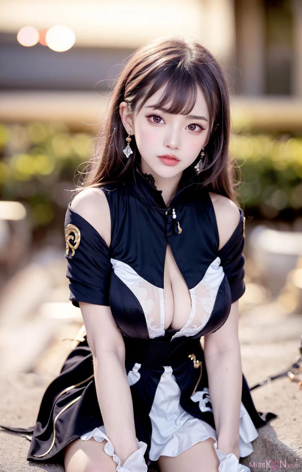 AI 生成] 擬實畫風 Vol.216 刻晴 (175 張照片)