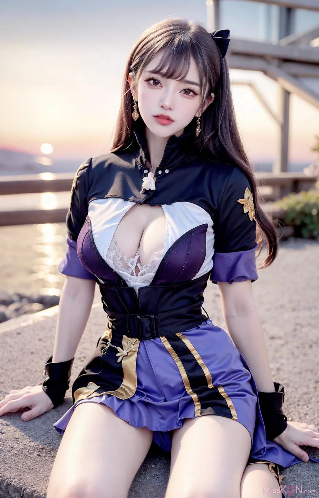 AI 生成] 擬實畫風 Vol.216 刻晴 (175 張照片)