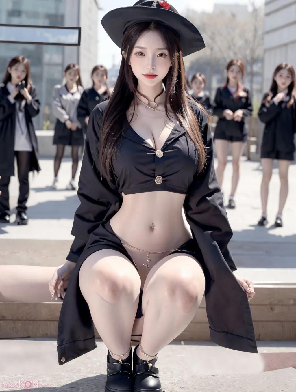 [AI Generated] 拟实画风 Vol.228: Hu Tao & Gen Shin (128 photos)