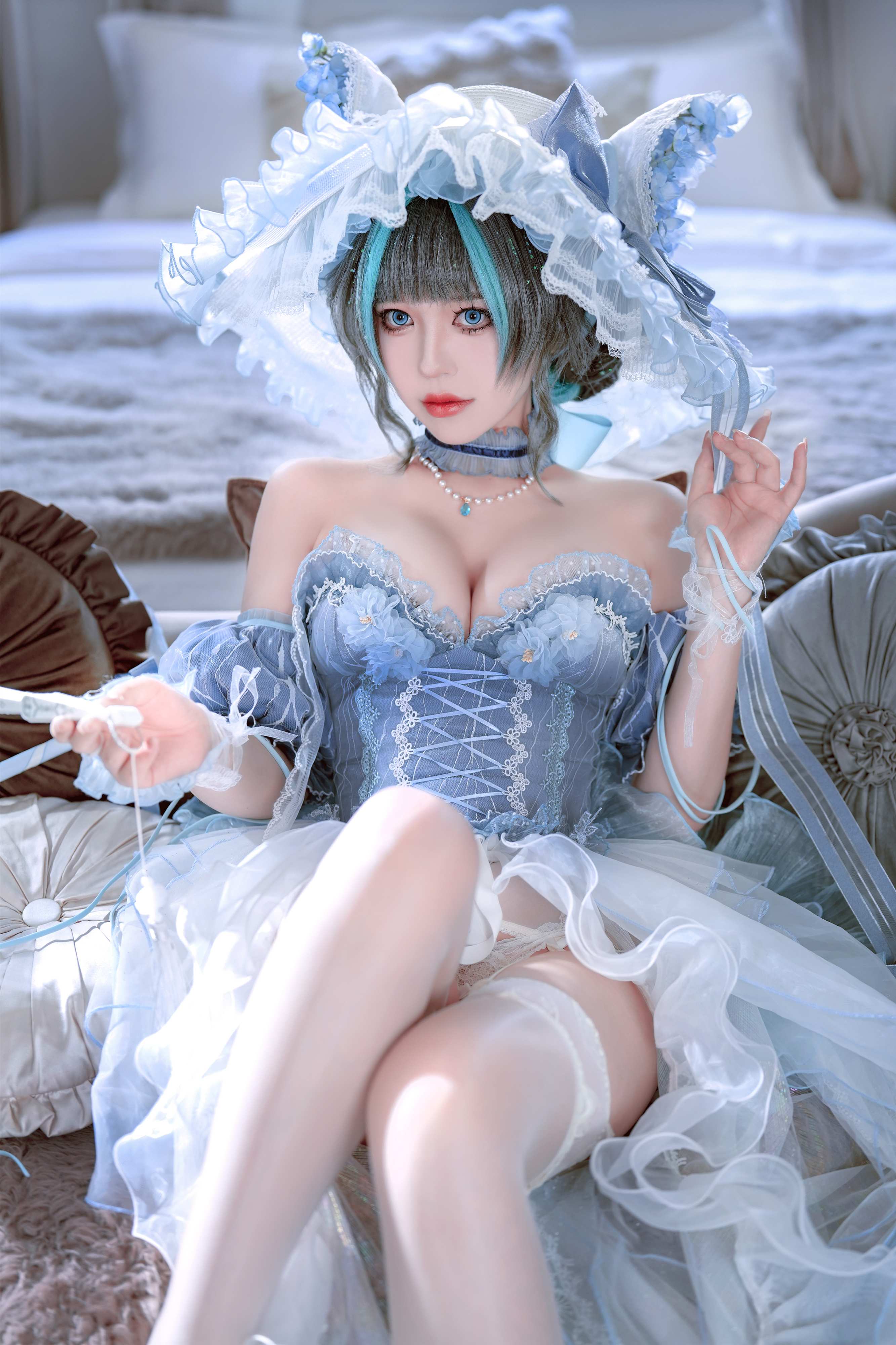 Ban Ban Zi Cosplay Cheshire Formal Dress