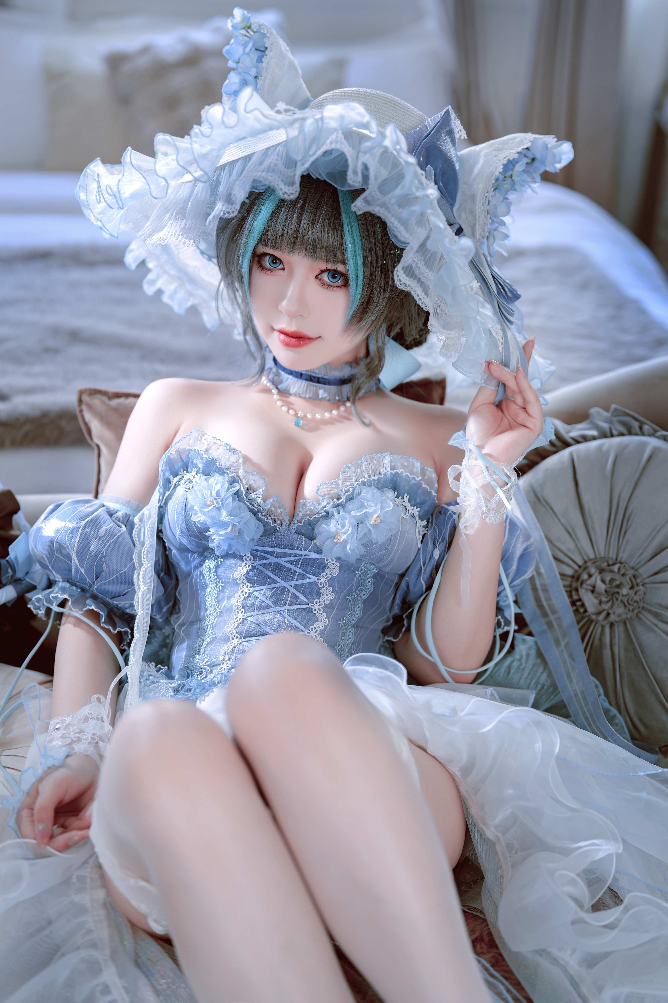 Ban Ban Zi Cosplay Cheshire Formal Dress