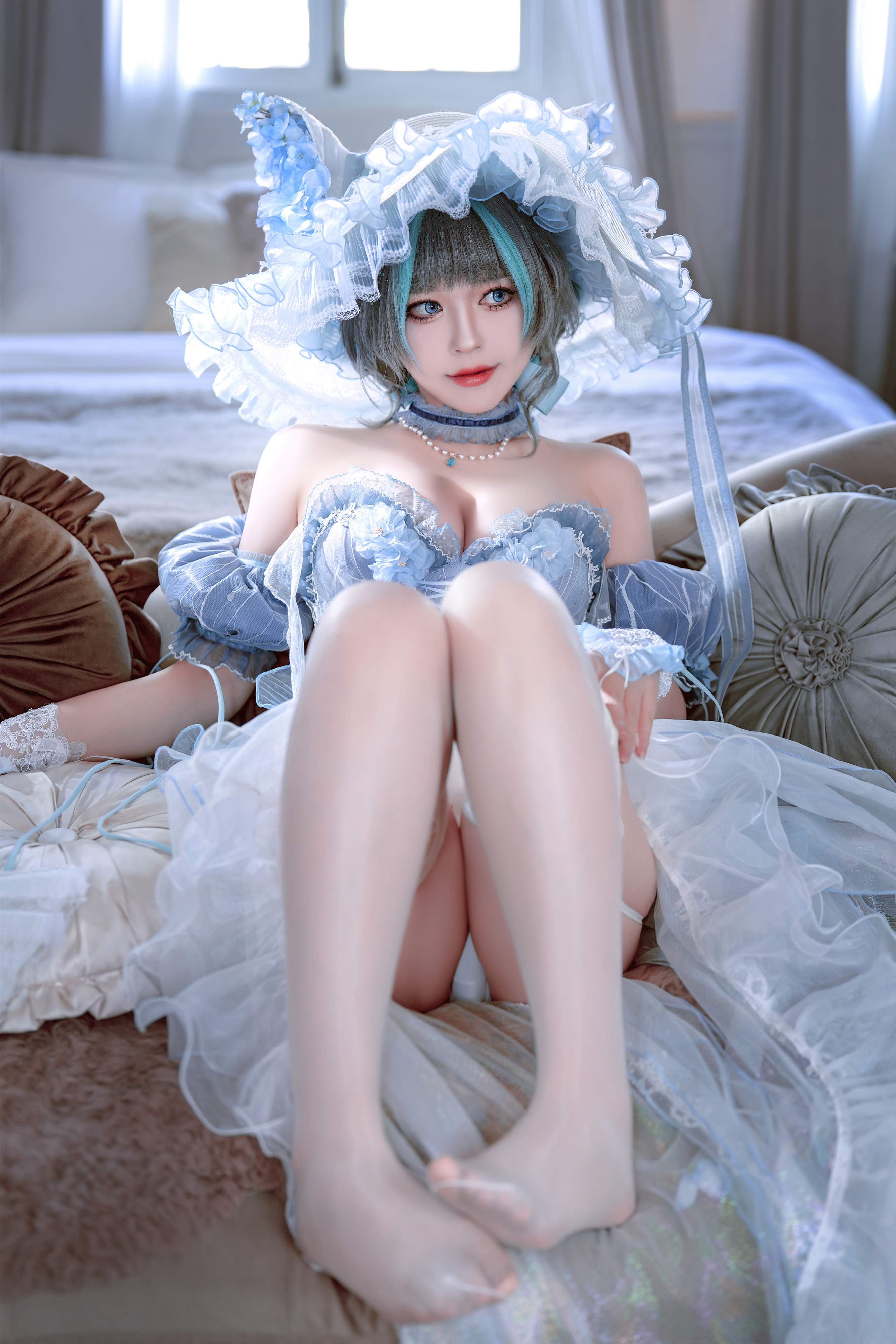 Ban Ban Zi Cosplay Cheshire Formal Dress