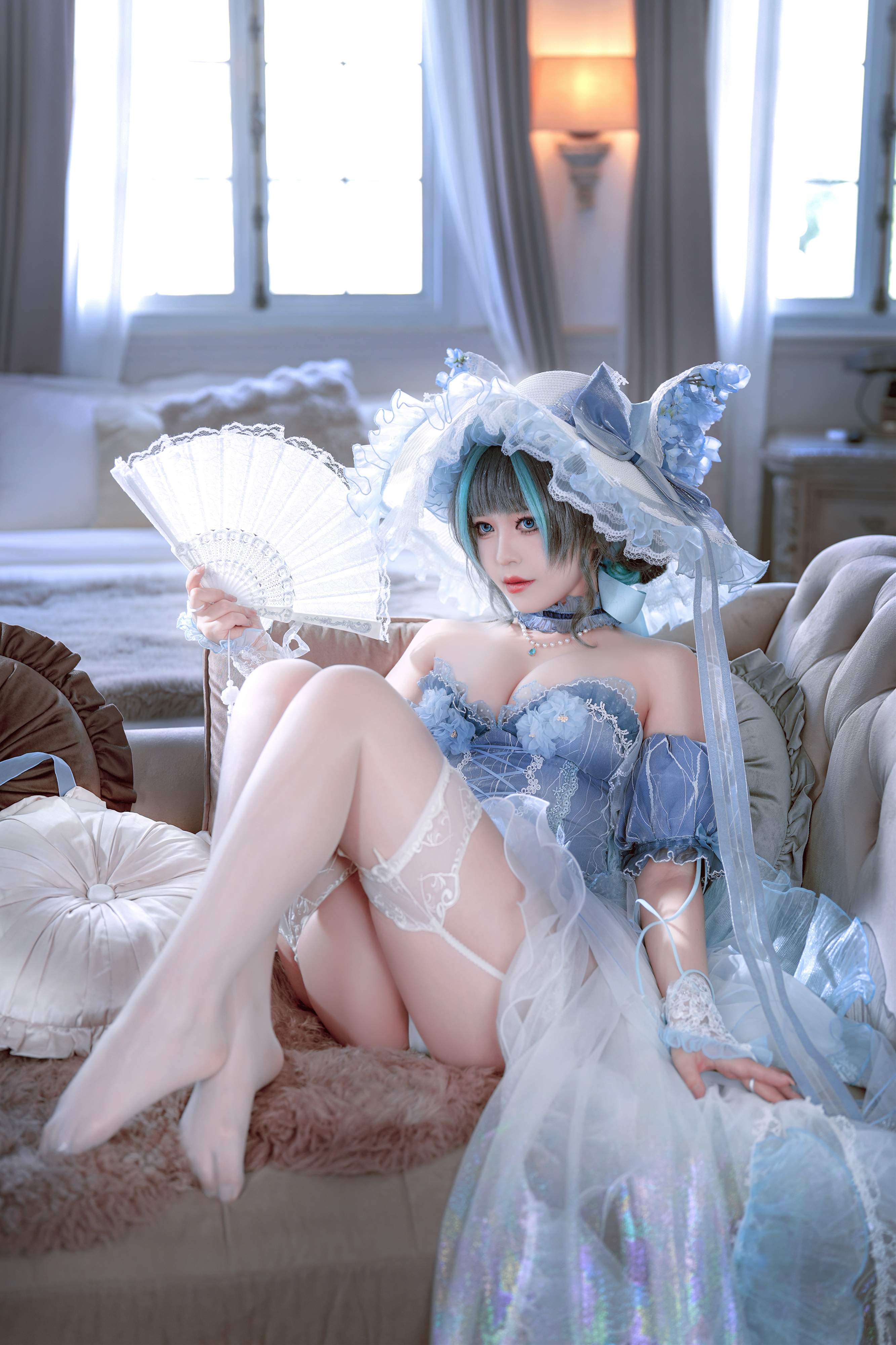 Ban Ban Zi Cosplay Cheshire Formal Dress
