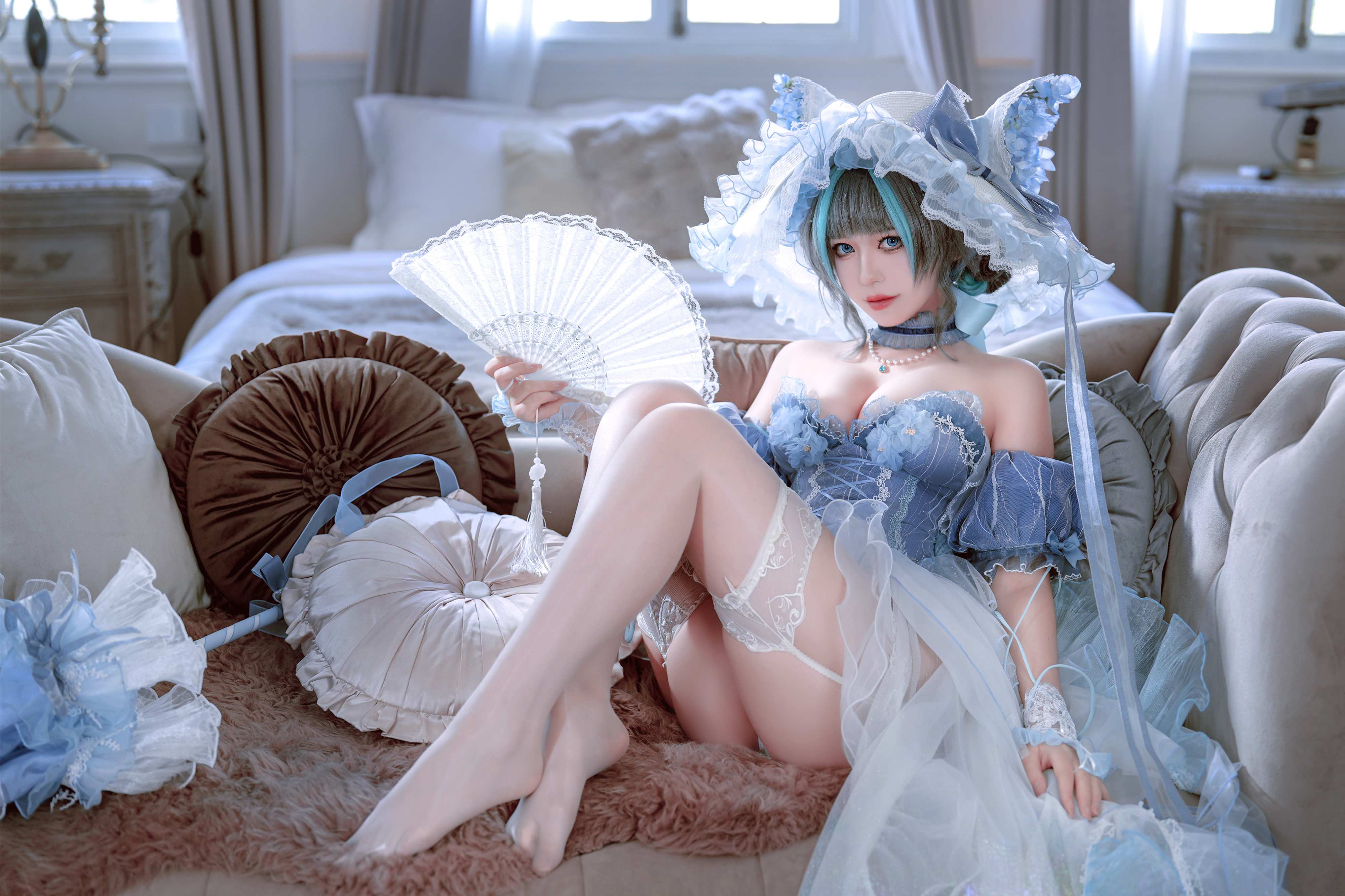 Ban Ban Zi Cosplay Cheshire Formal Dress