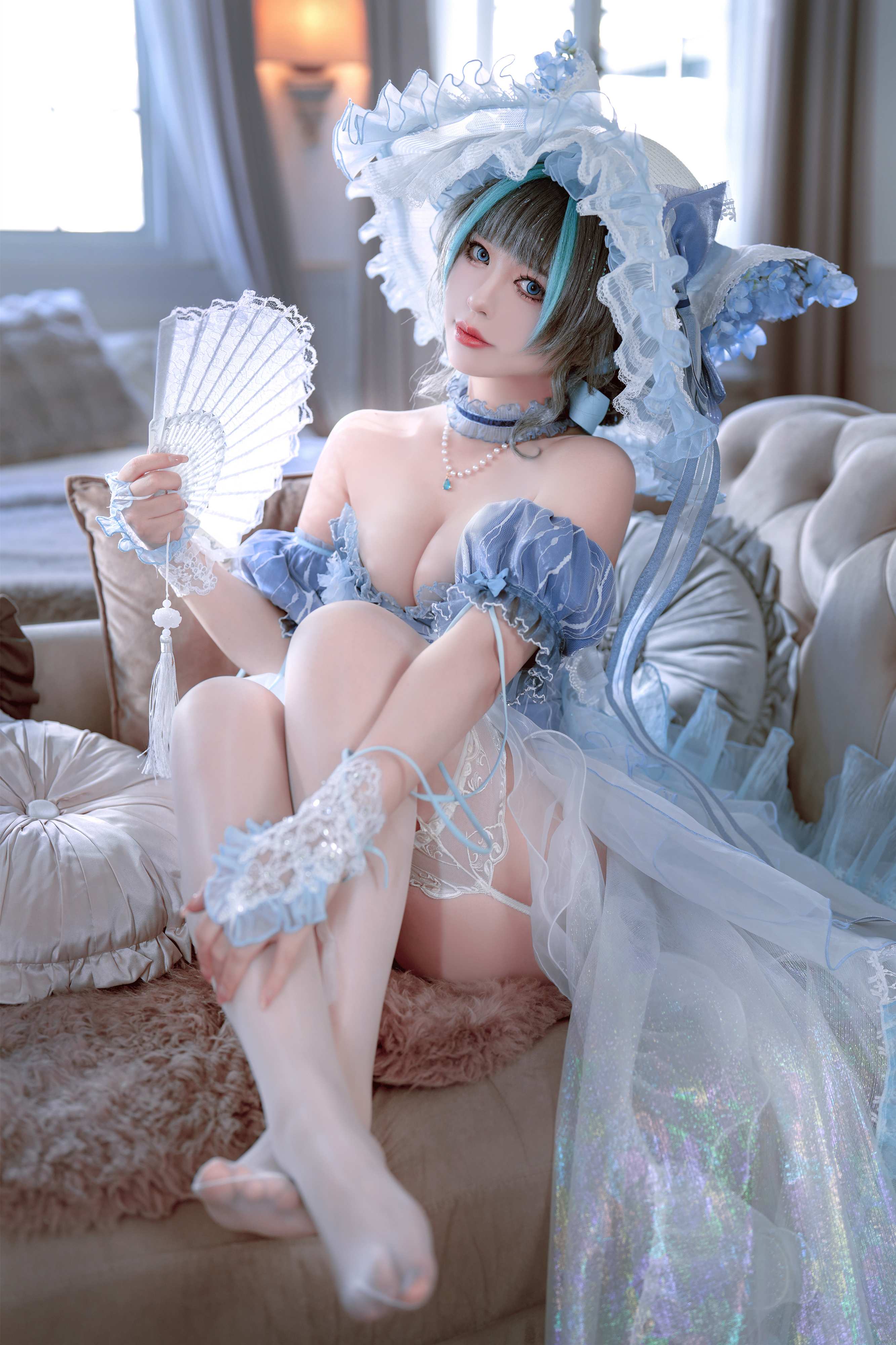 Ban Ban Zi Cosplay Cheshire Formal Dress