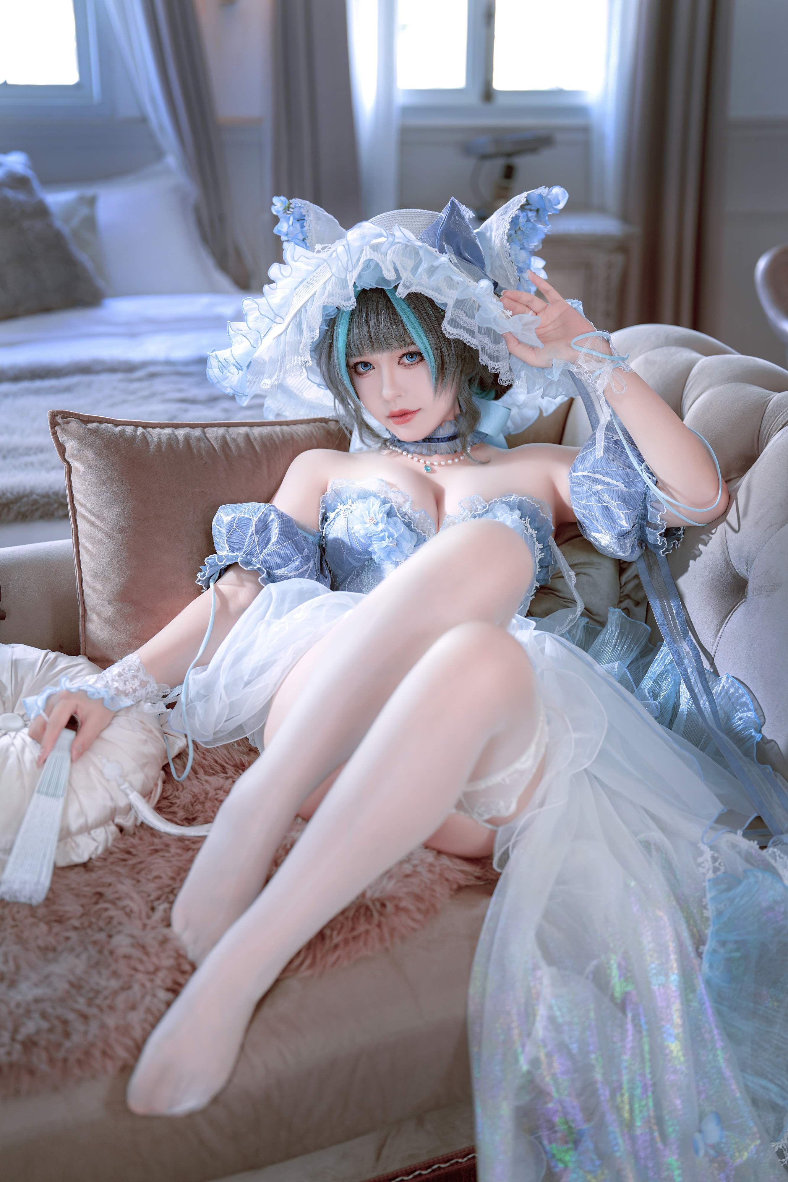 Ban Ban Zi Cosplay Cheshire Formal Dress