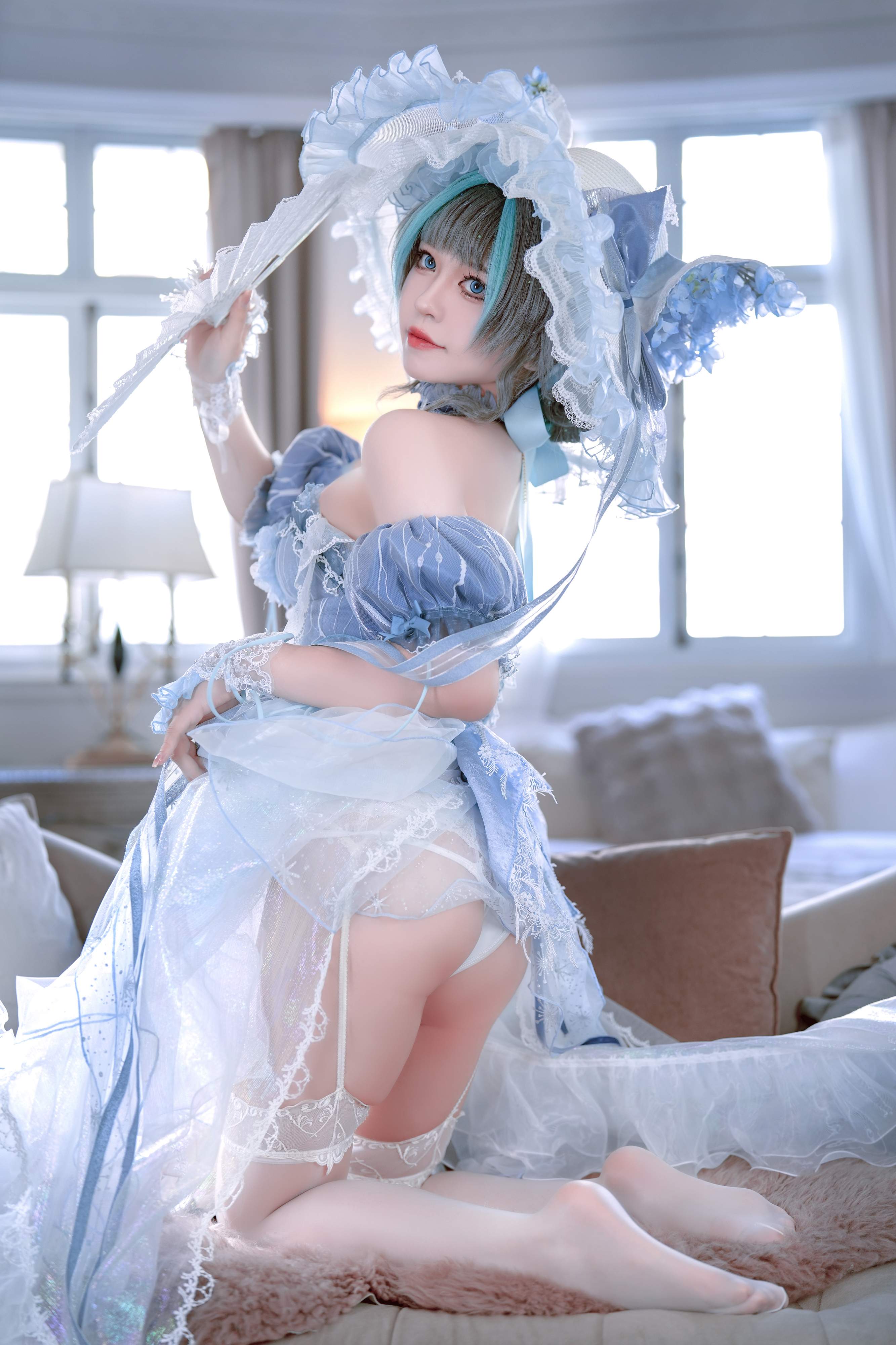 Ban Ban Zi Cosplay Cheshire Formal Dress