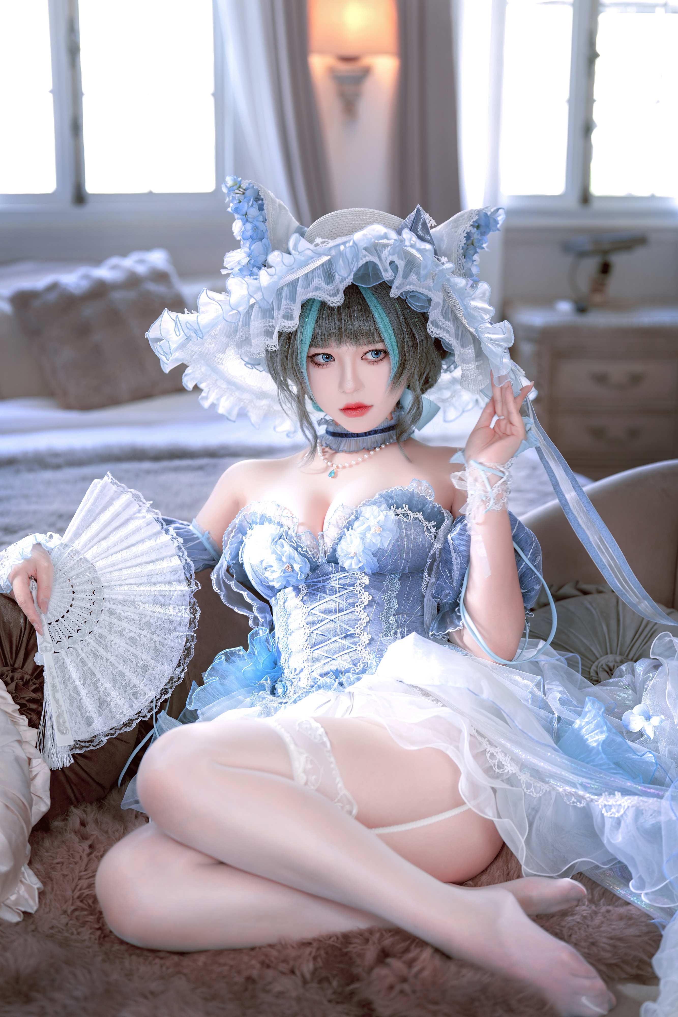 Ban Ban Zi Cosplay Cheshire Formal Dress