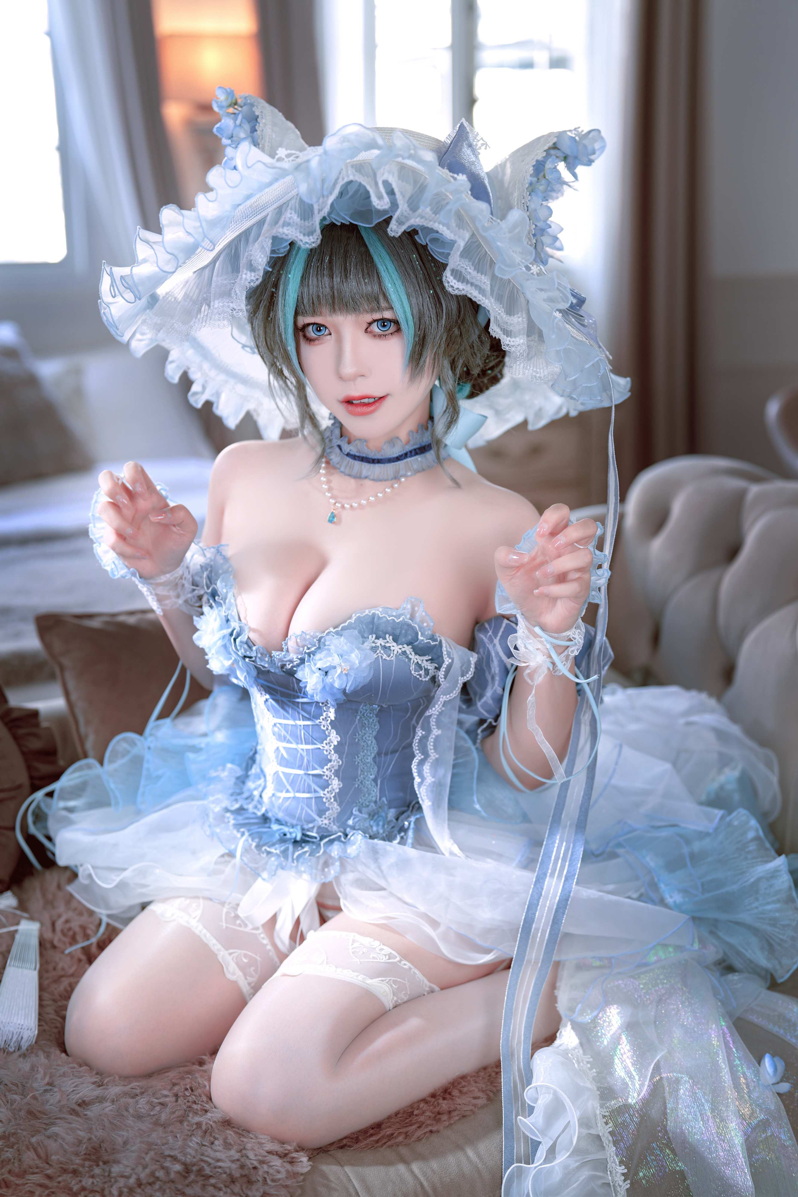 Ban Ban Zi Cosplay Cheshire Formal Dress