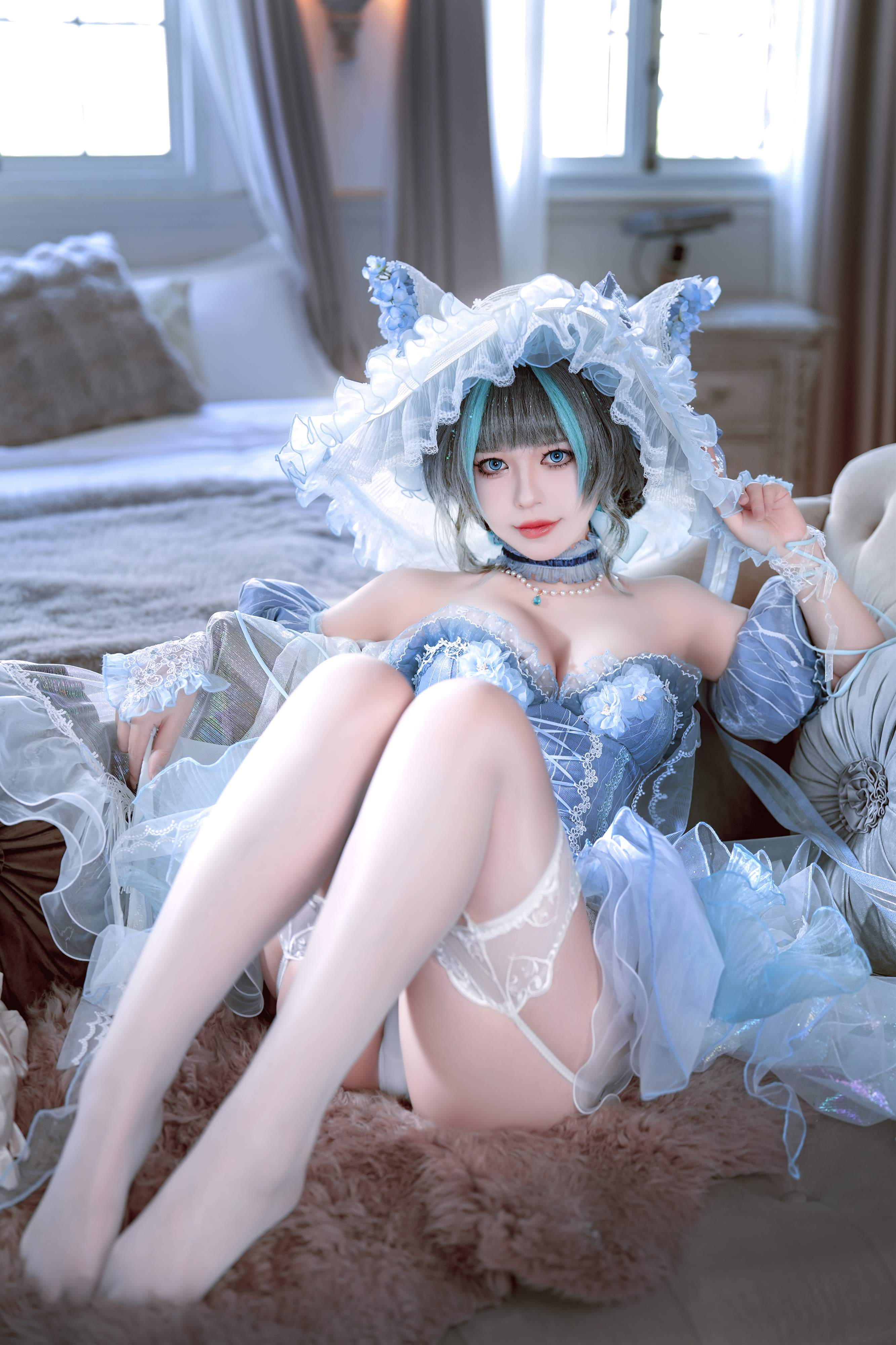 Ban Ban Zi Cosplay Cheshire Formal Dress