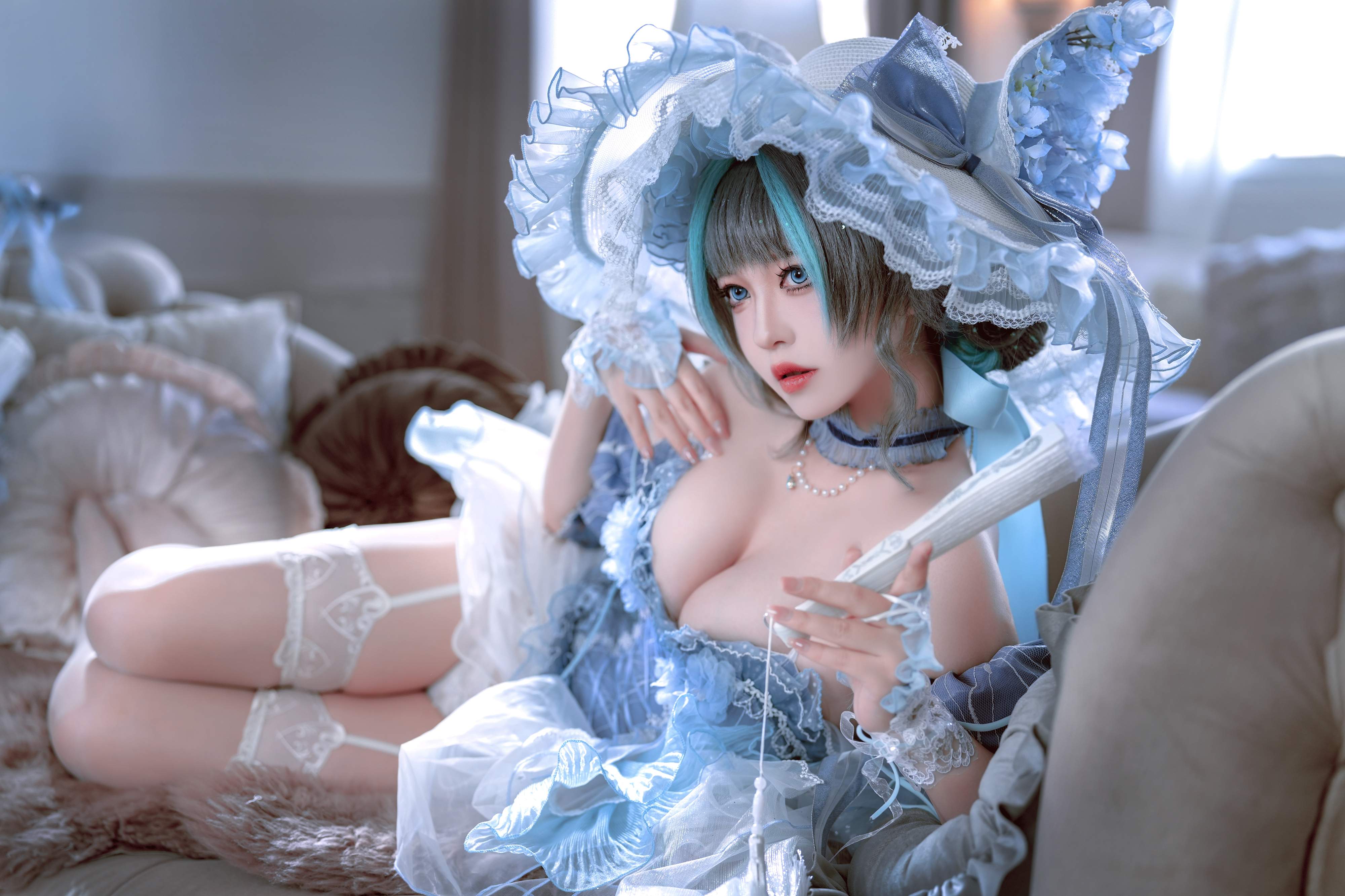 Ban Ban Zi Cosplay Cheshire Formal Dress