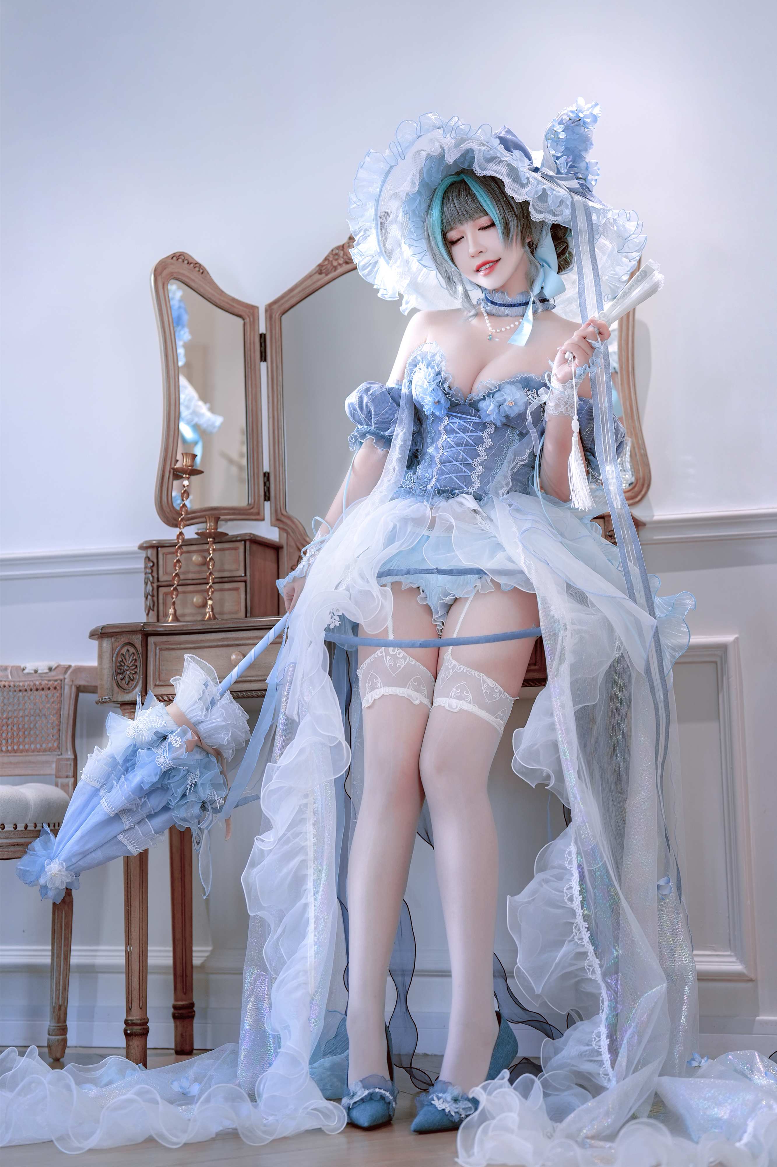Ban Ban Zi Cheshire Formal Dress Cosplay