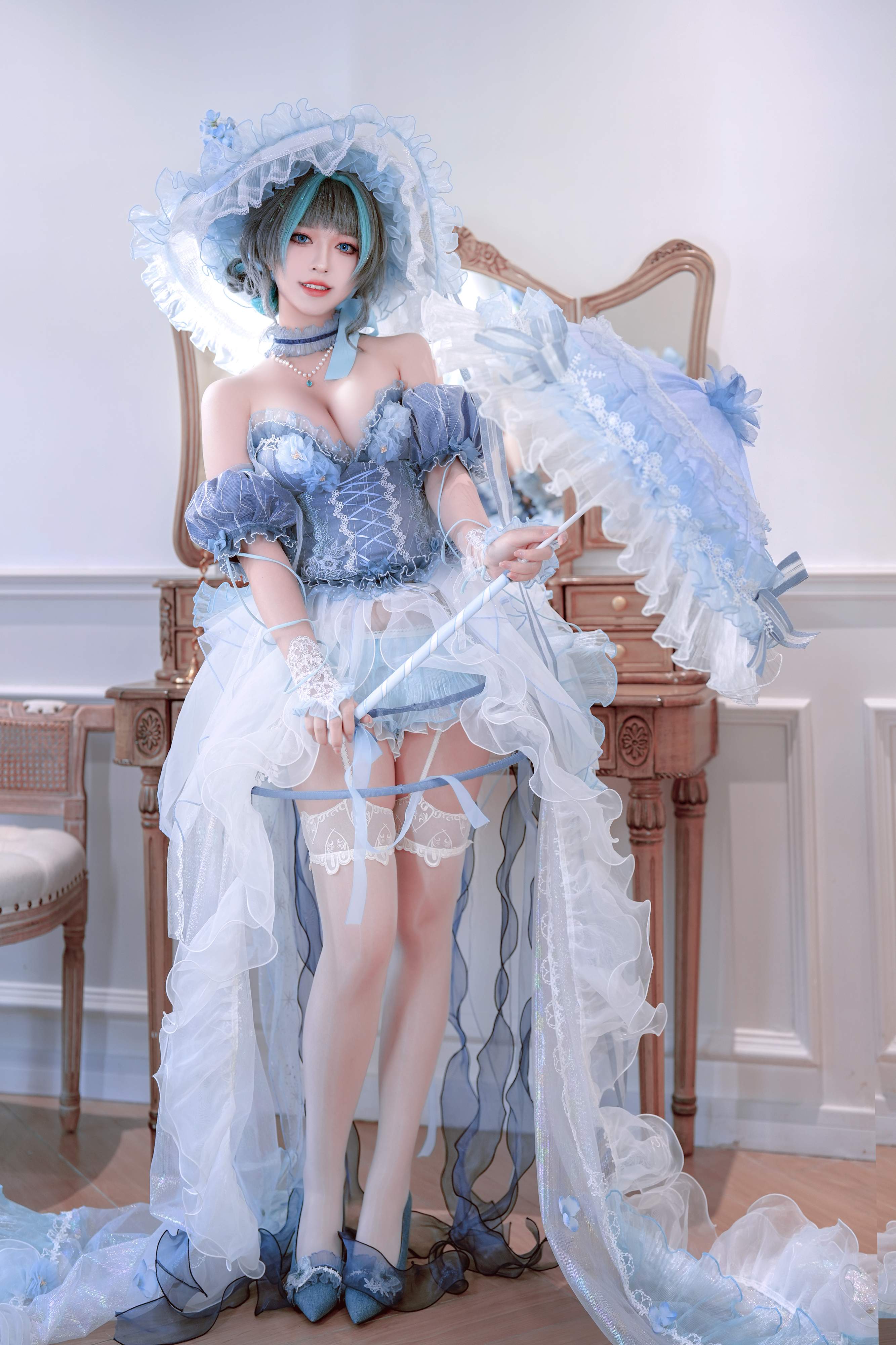 Ban Ban Zi Cheshire Formal Dress Cosplay