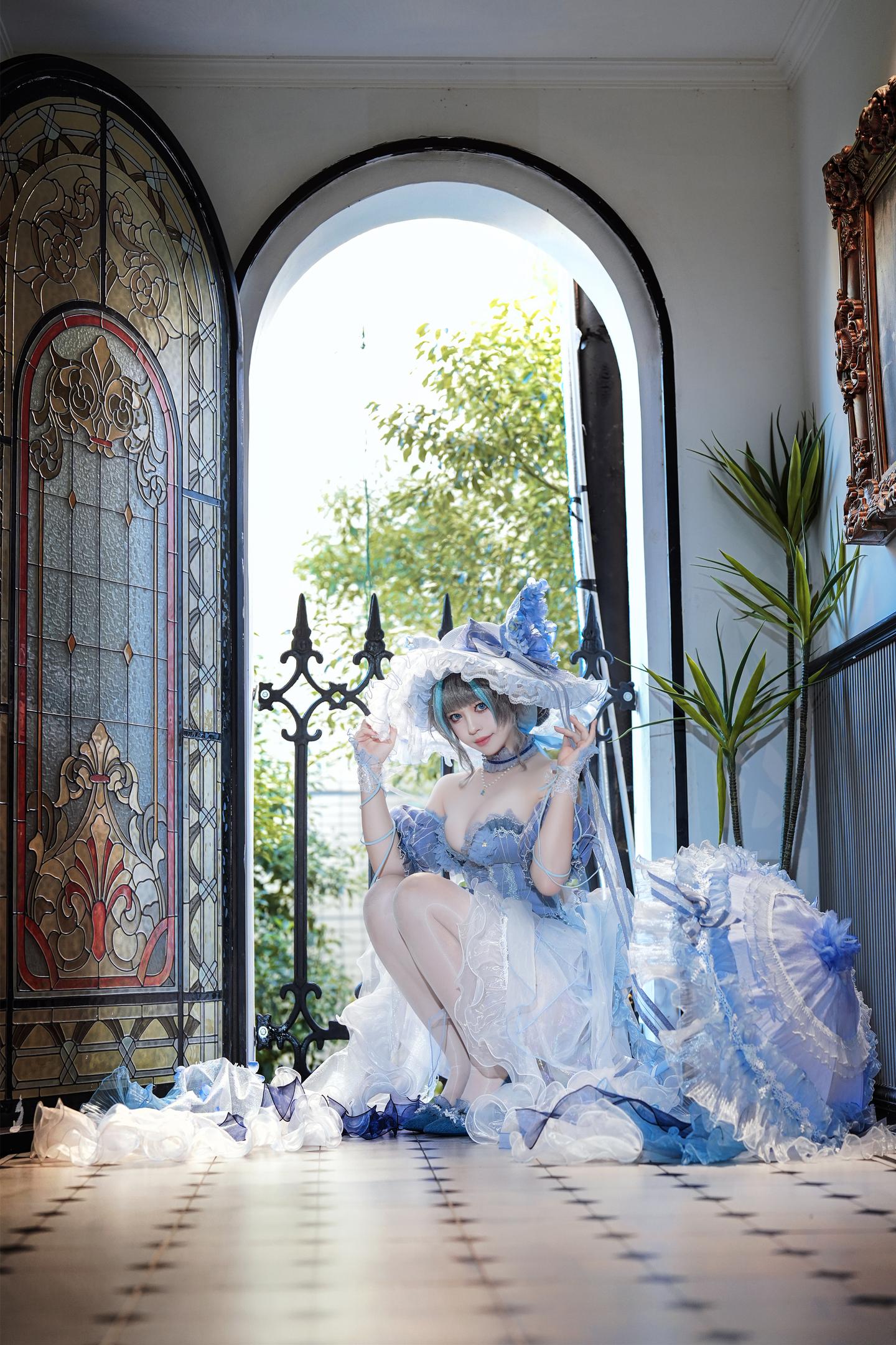 Ban Ban Zi Cheshire Formal Dress Cosplay
