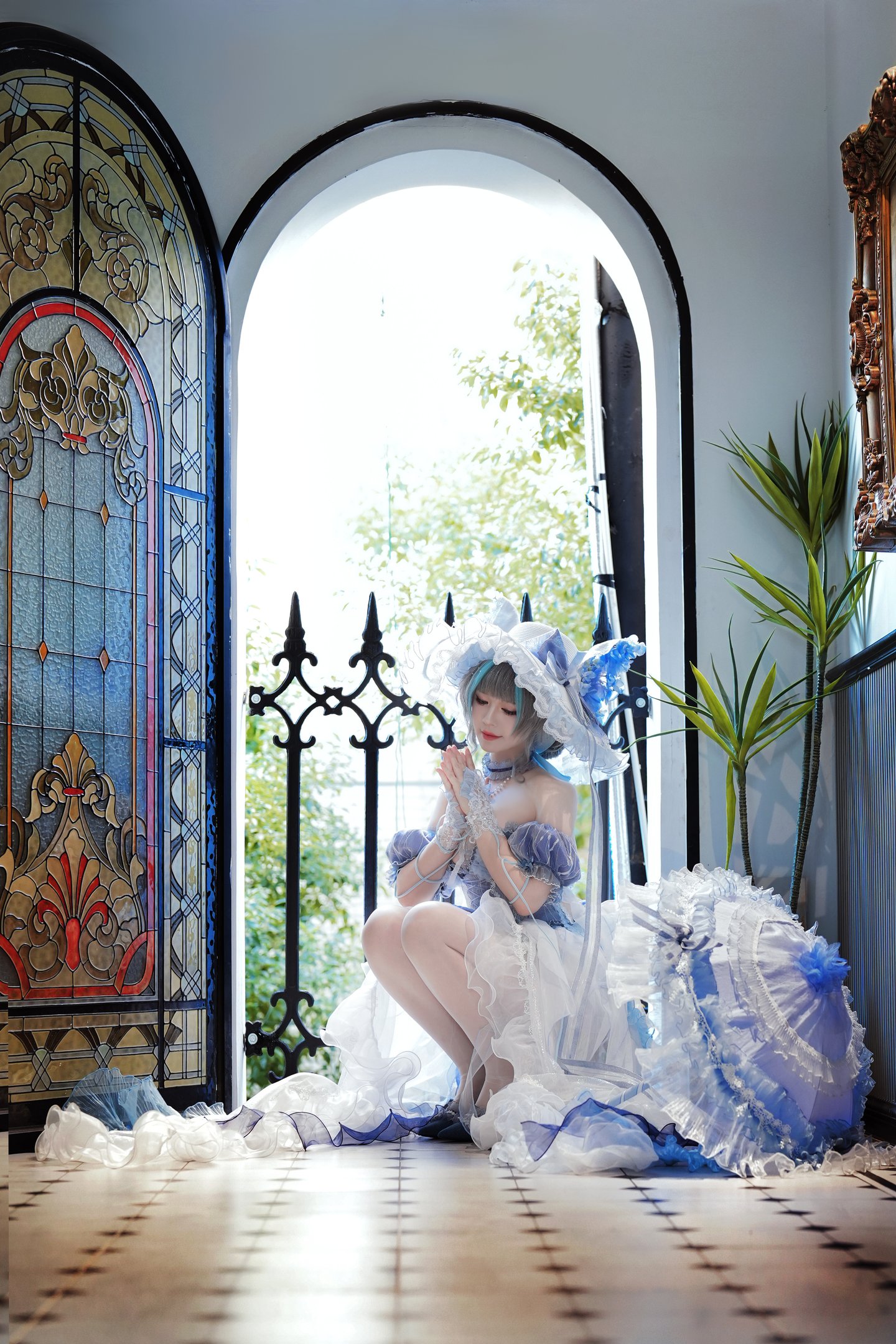 Ban Ban Zi Cheshire Formal Dress Cosplay