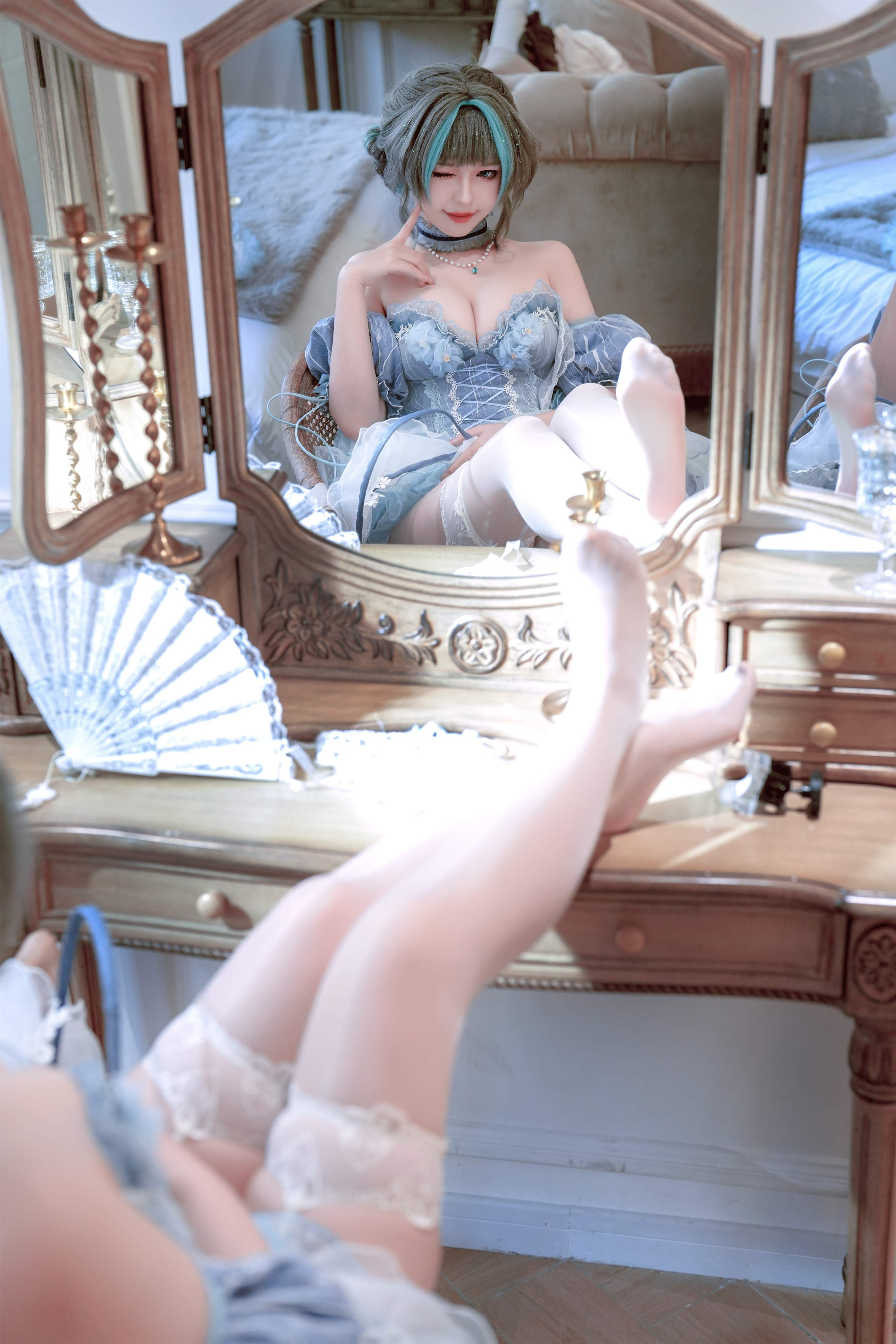 Ban Ban Zi Cheshire Formal Dress Cosplay